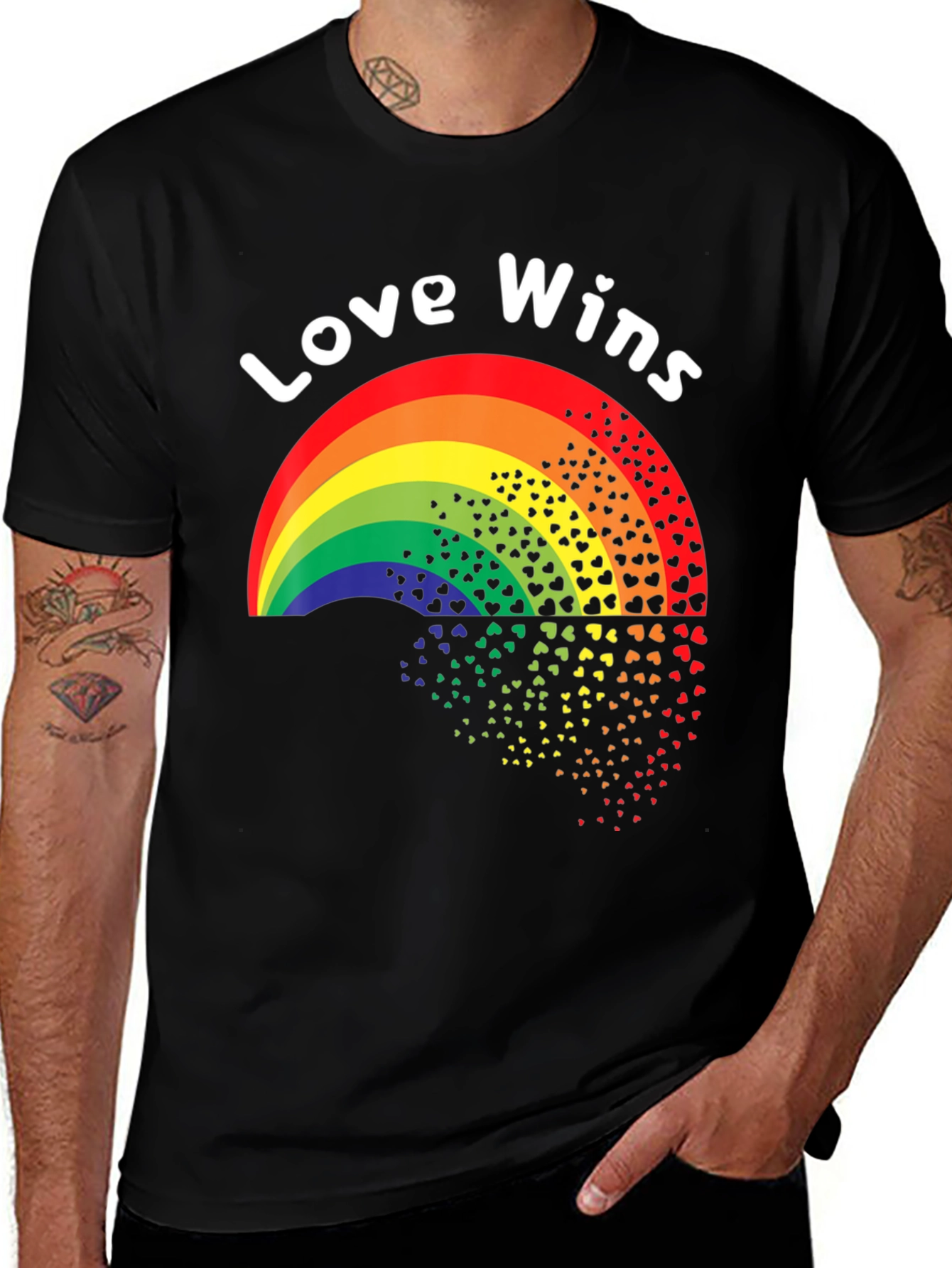 Variant 22 of Love Wins Rainbow Heart T-Shirt