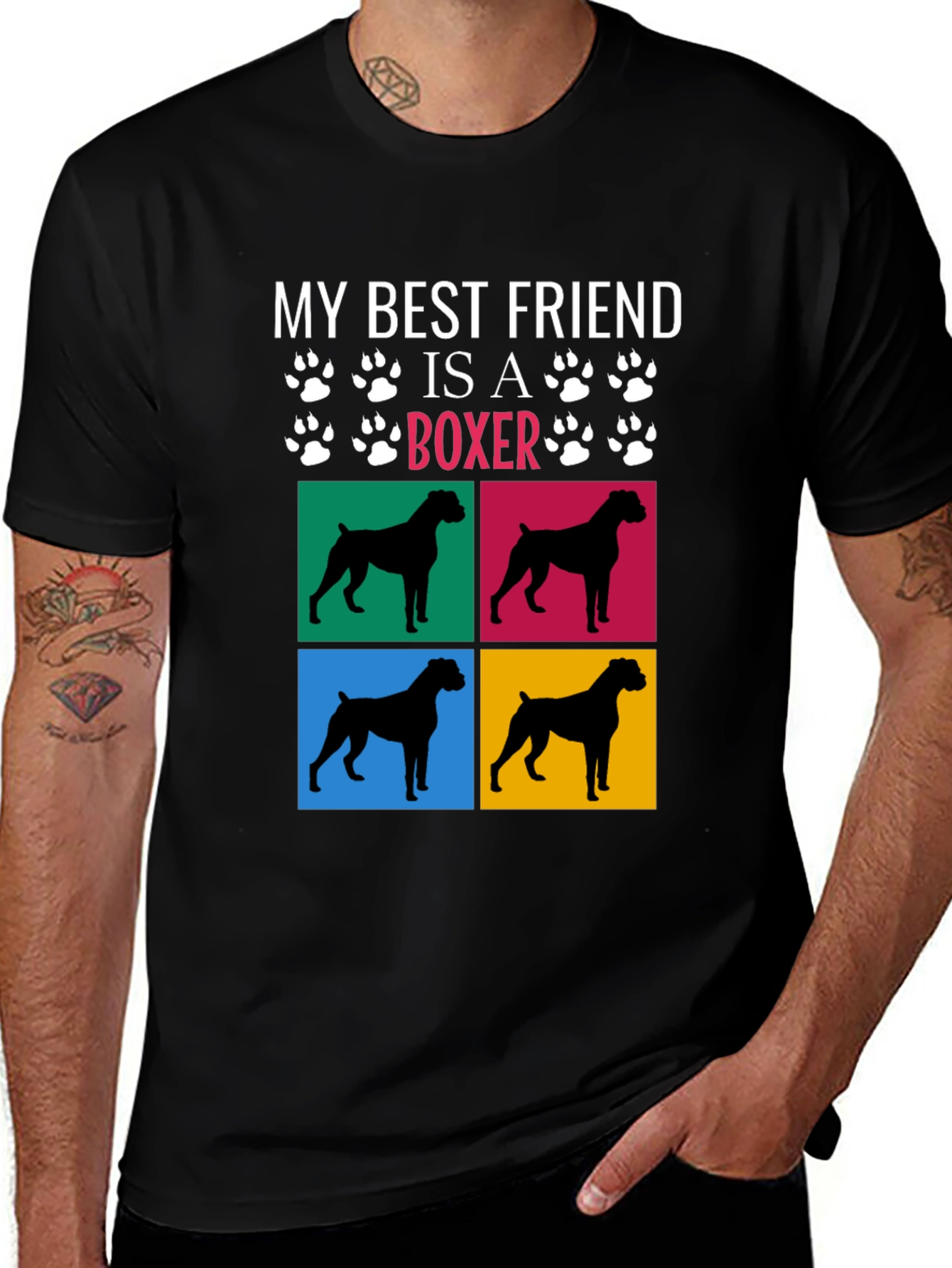 Variant 28 of My Best Friend is a Boxer Dog T-Shirt