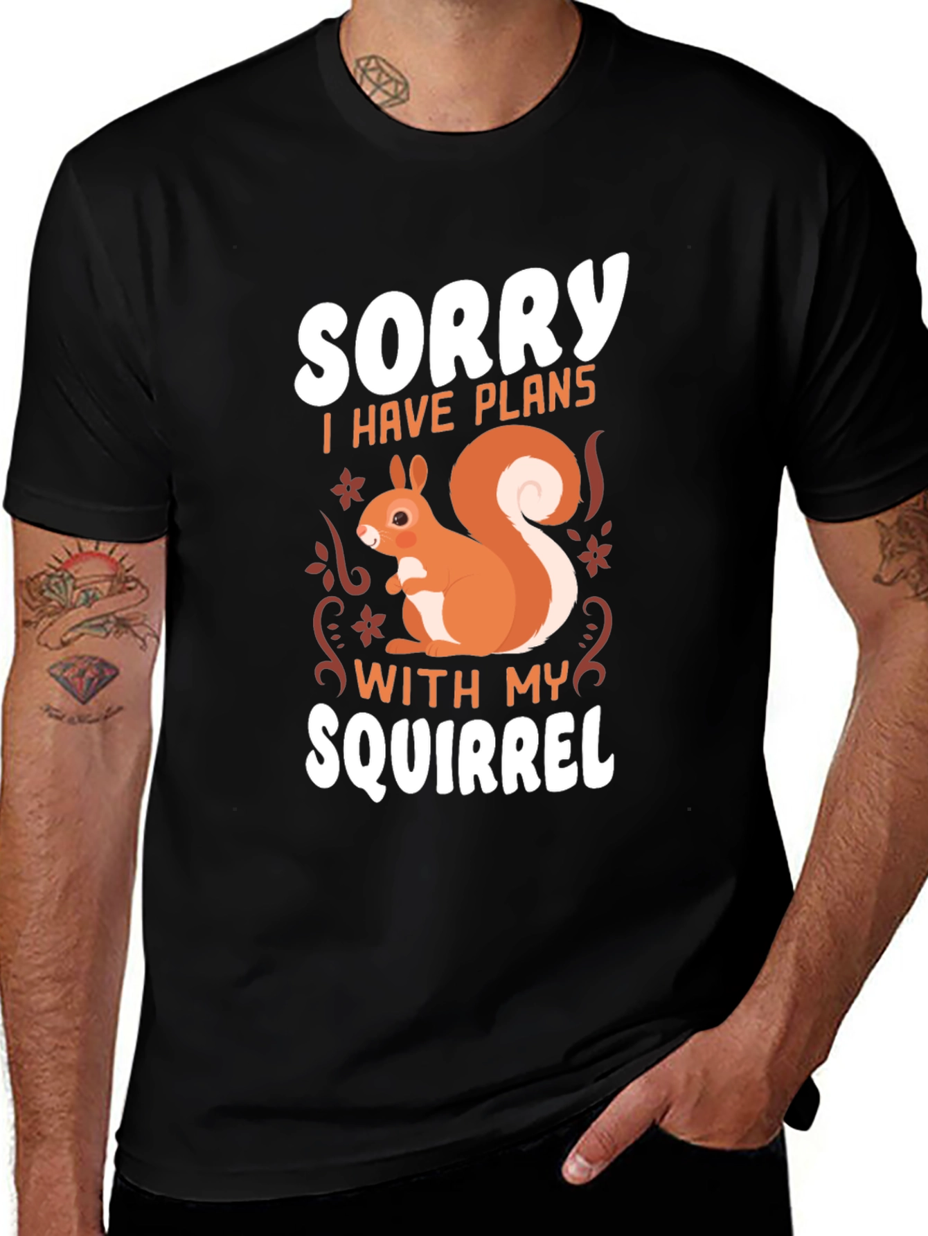 Variant 23 of Sorry I Have Plans With My Squirrel T-Shirt