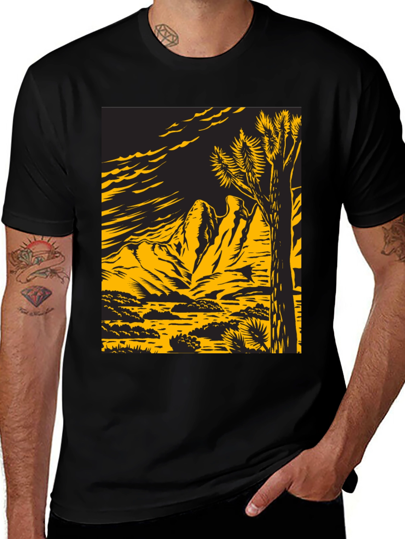 Variant 14 of Desert Scene Graphic Tee