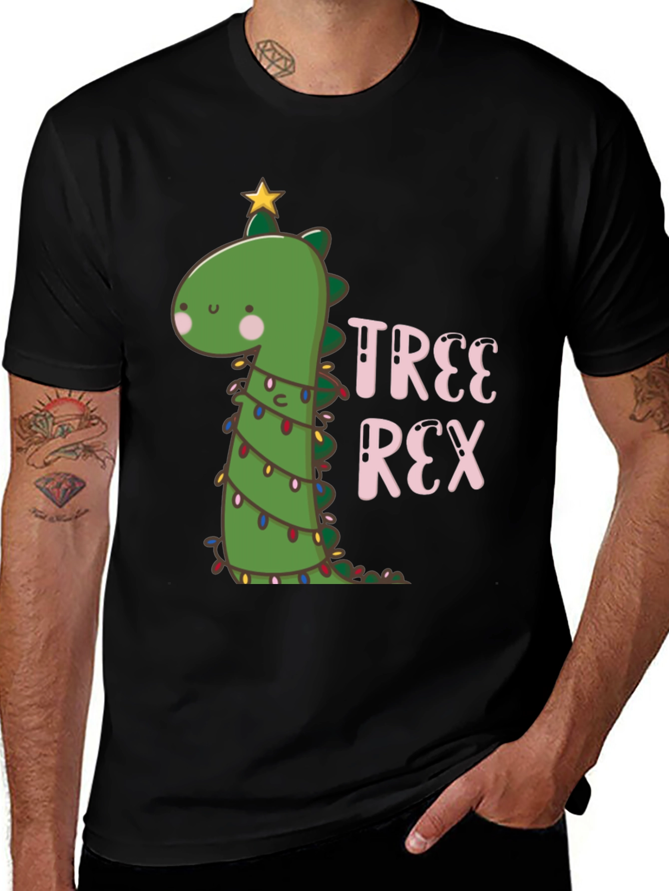 Variant 24 of Tree Rex Dinosaur Holiday T-Shirt