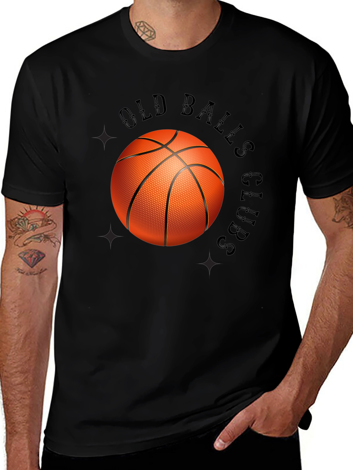 Variant 20 of Old Balls Club Graphic Tee - Novelty Basketball T-Shirt