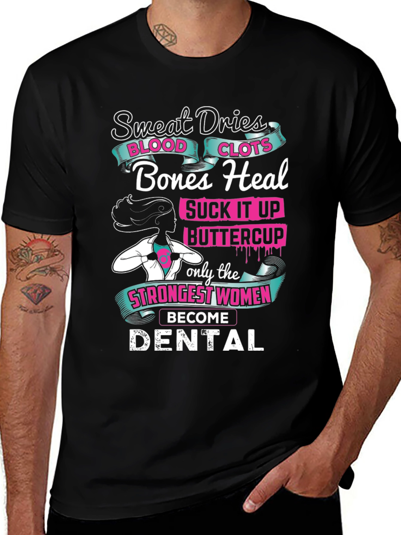 Variant 5 of Strong Women Dental T-Shirt