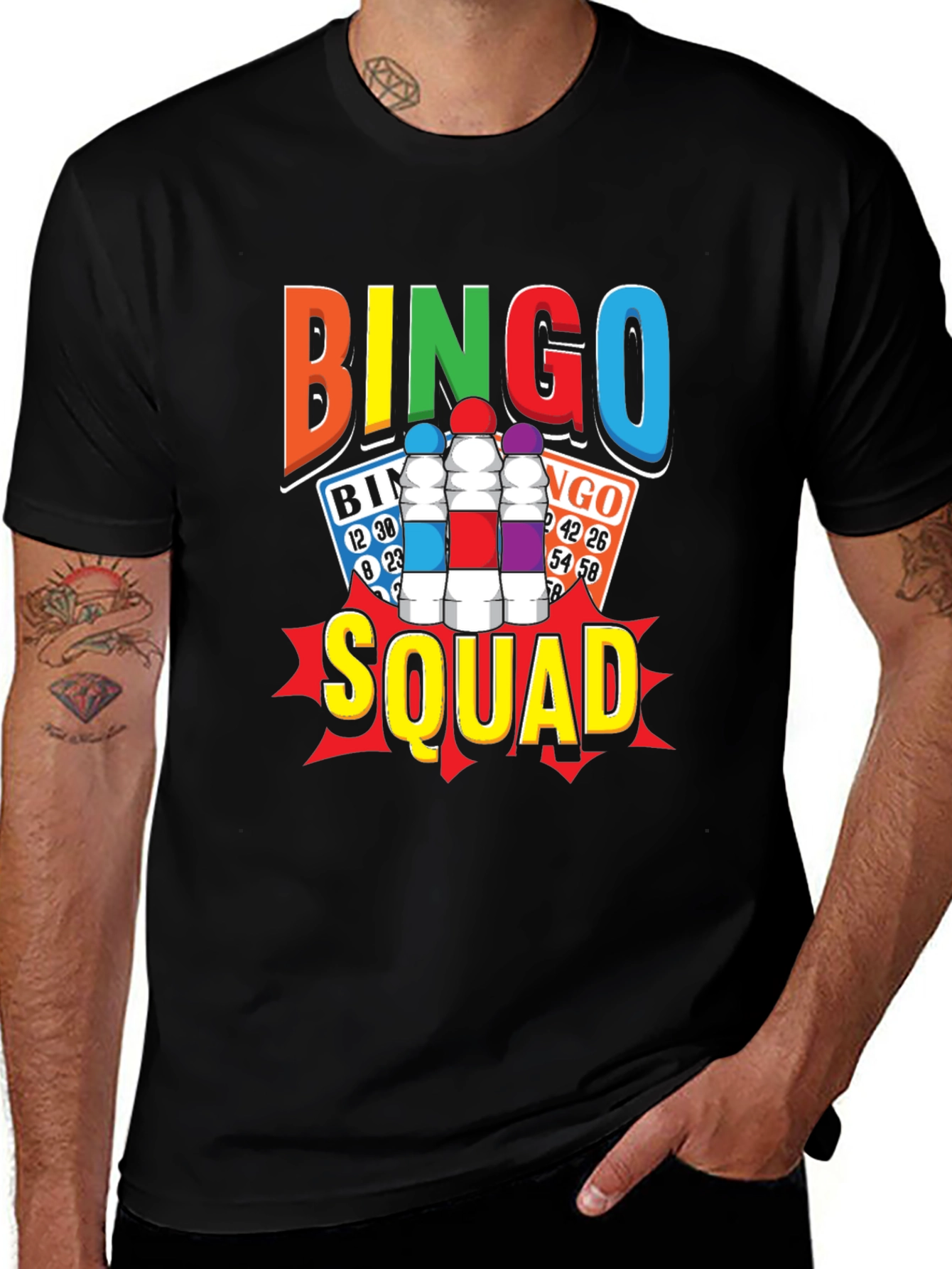Variant 7 of Bingo Squad T-Shirt - Fun & Colorful Design