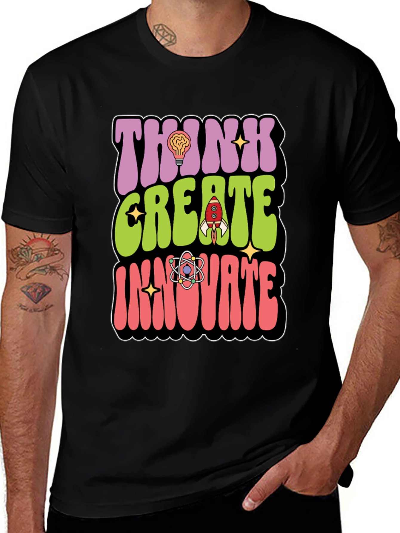 Think Create Innovate Graphic T-Shirt