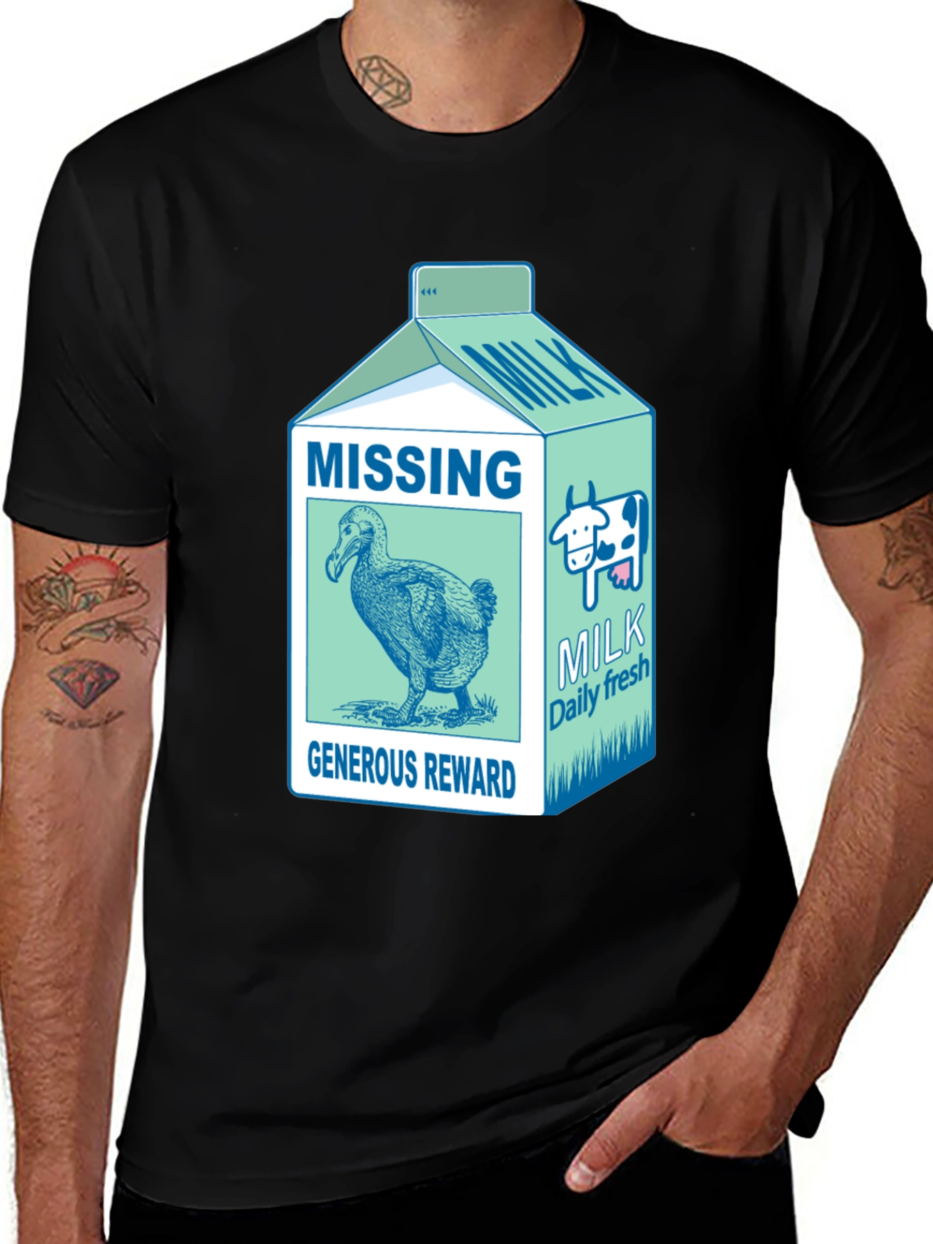 Variant 11 of Dodo Bird Milk Carton Graphic Tee