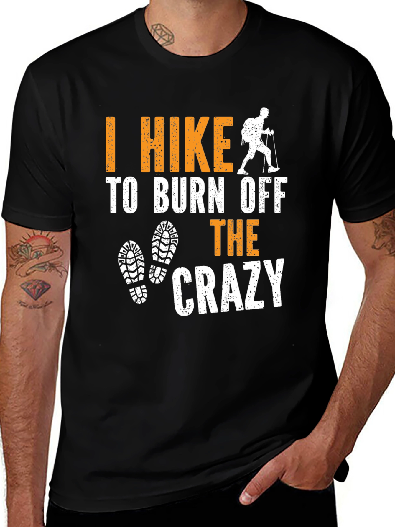 Variant 9 of Hiking Graphic Tee - Burn Off The Crazy