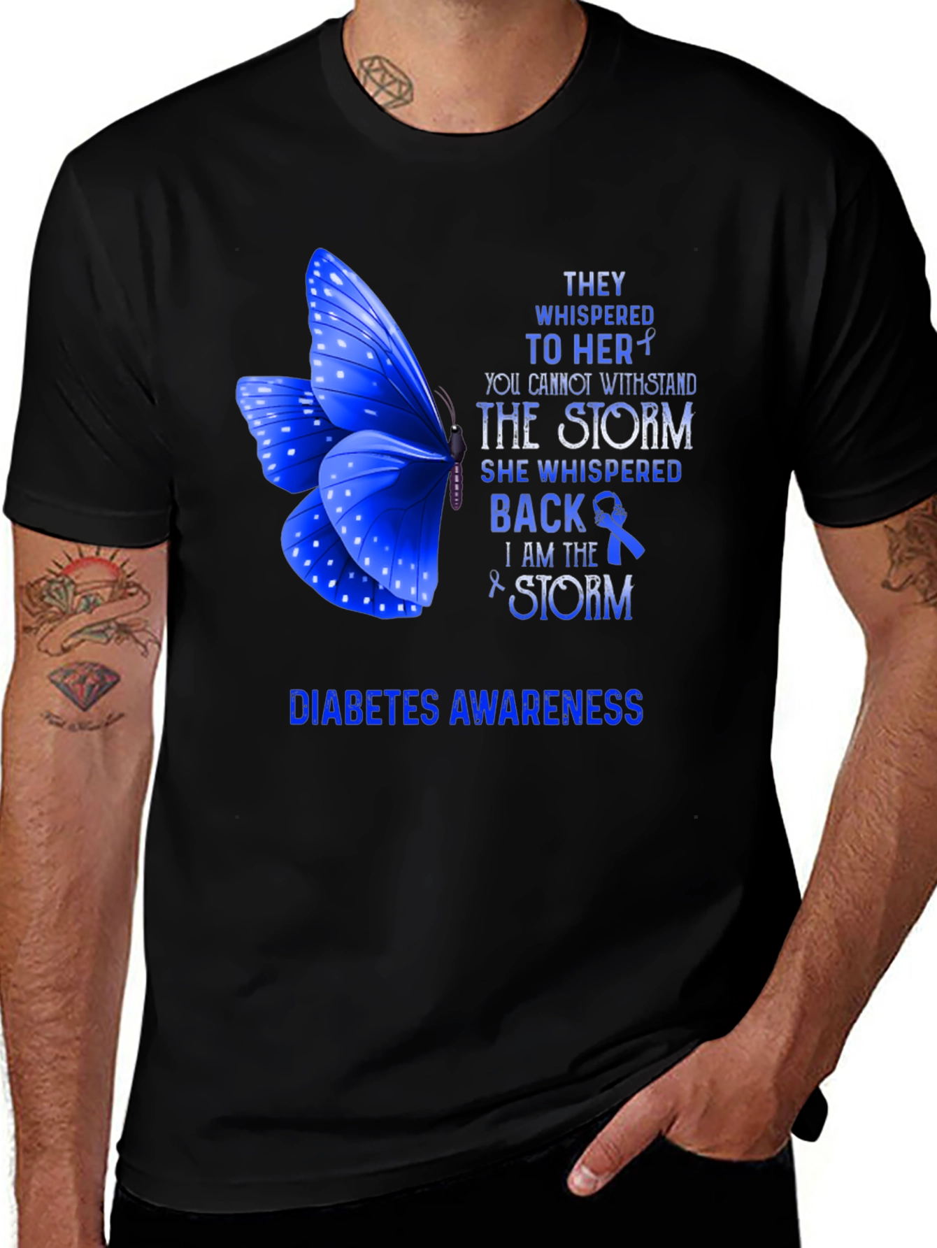 Diabetes Awareness T-Shirt - I Am The Storm