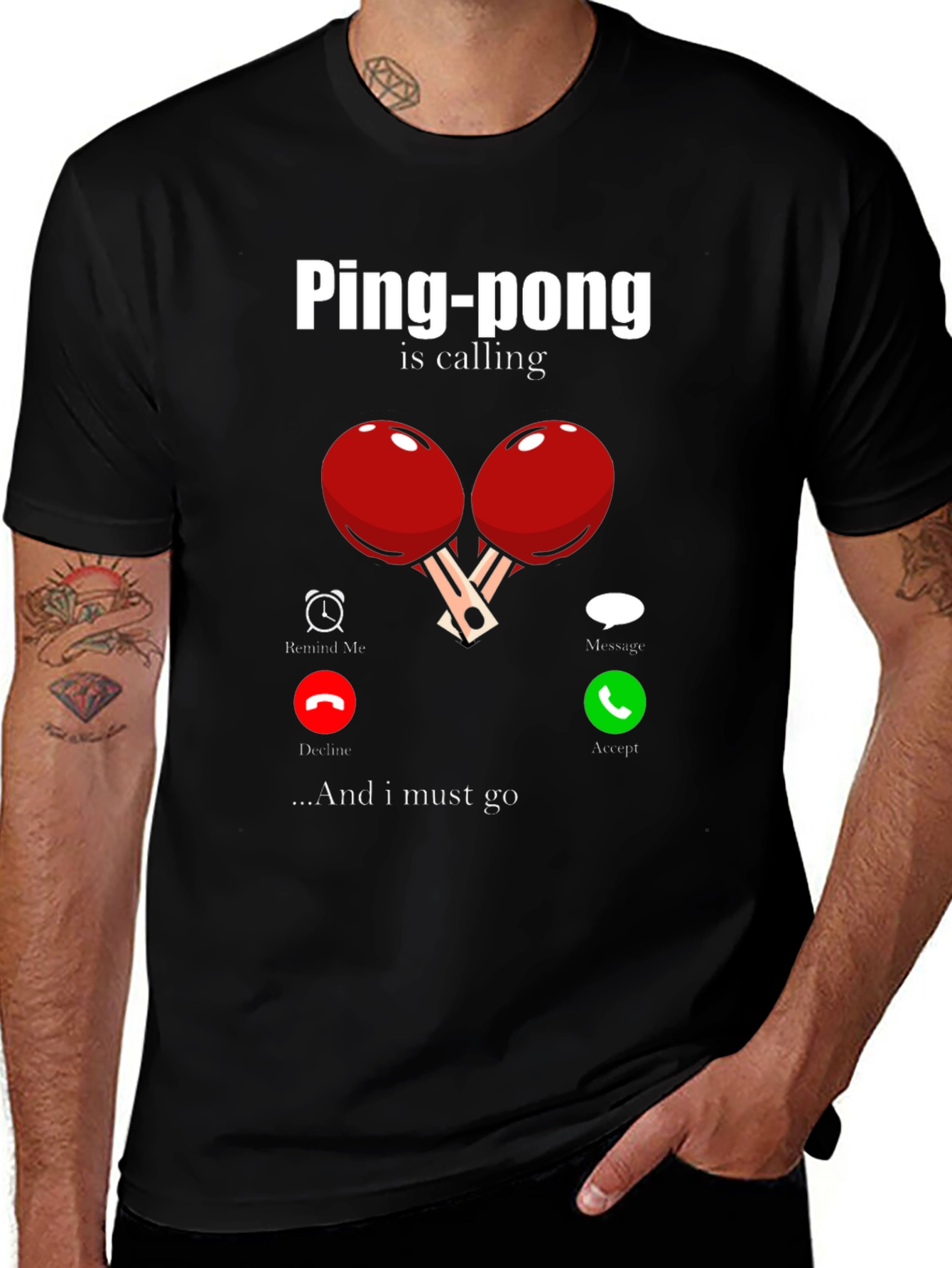 Variant 3 of Ping-Pong Is Calling Men's T-Shirt