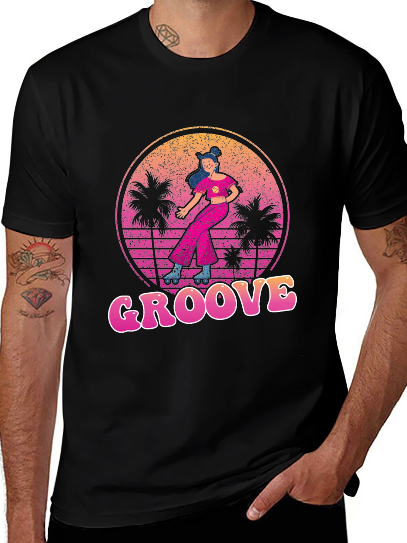 Variant 13 of Retro Groove Vibes T-Shirt