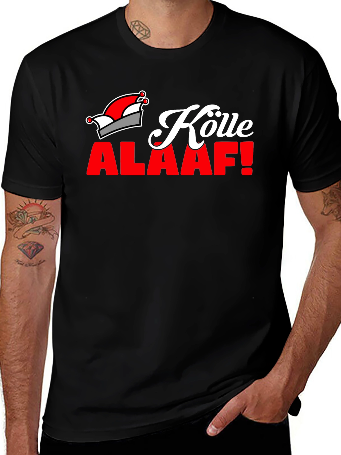 Variant 27 of Köln Alaaf Black T-Shirt - Carnival Celebration Tee