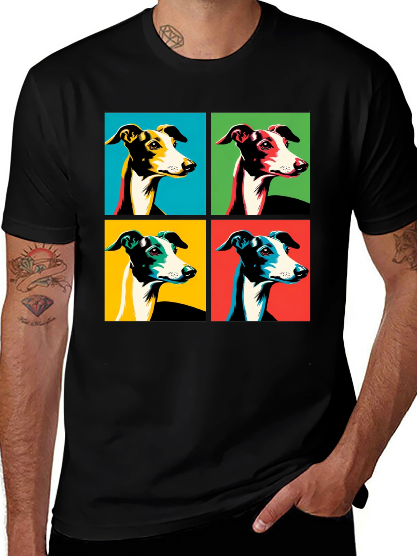 Variant 7 of Pop Art Dog Graphic T-Shirt