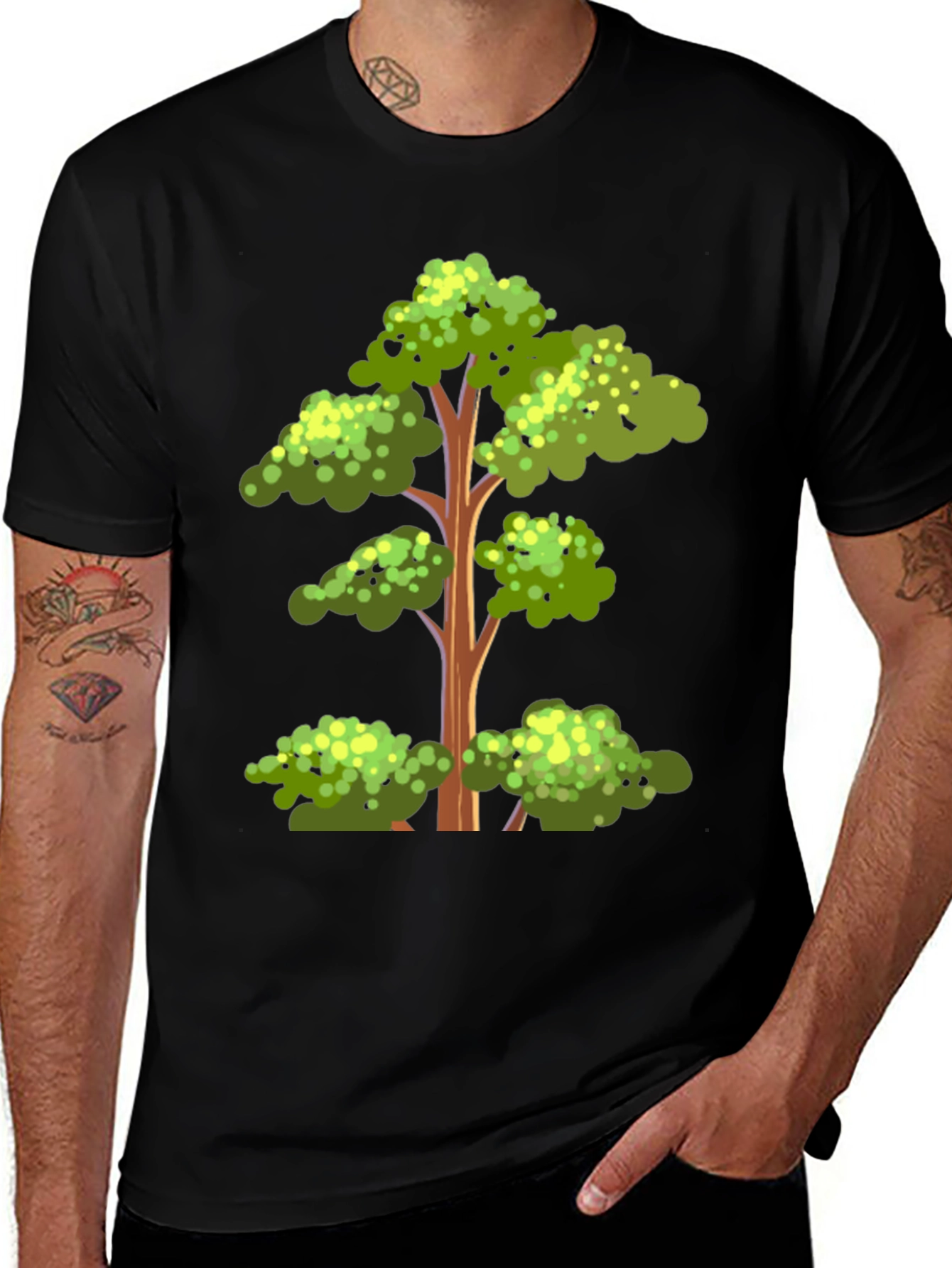 Variant 30 of Tree Graphic Tee - Nature Inspired Menswear