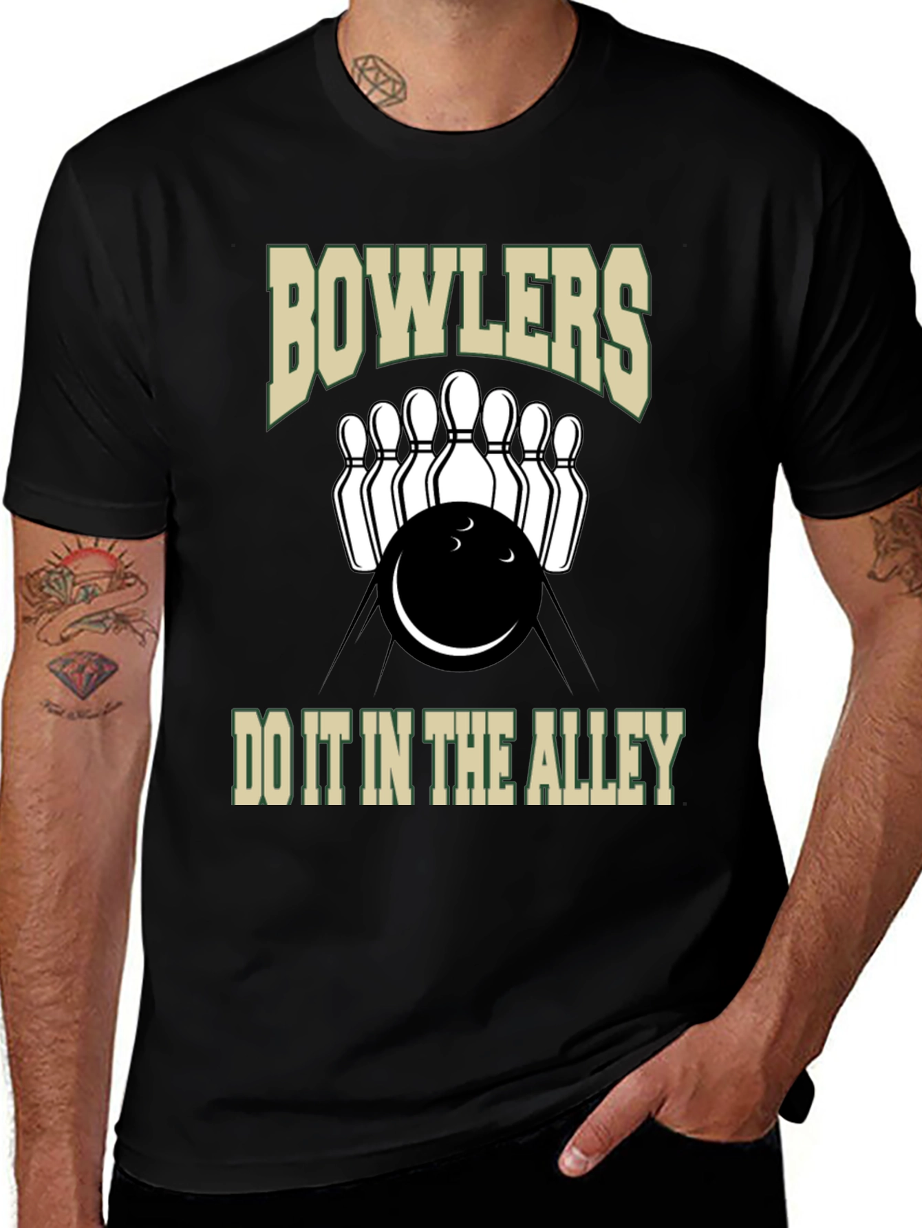 Variant 24 of Bowlers Do It In The Alley T-Shirt
