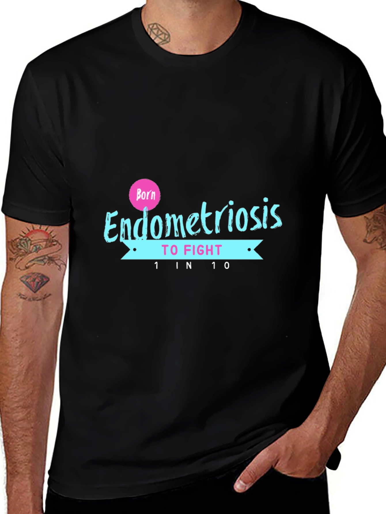 Endometriosis Awareness T-Shirt - 1 in 10
