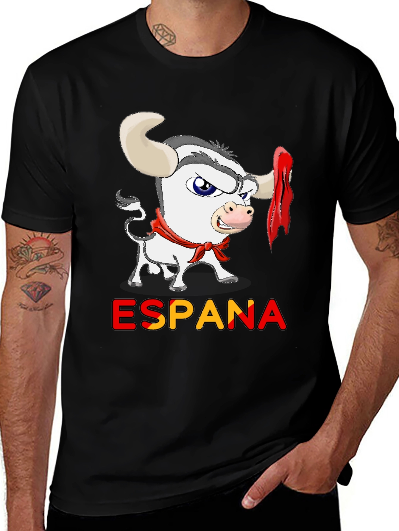 España Cartoon Bull T-Shirt