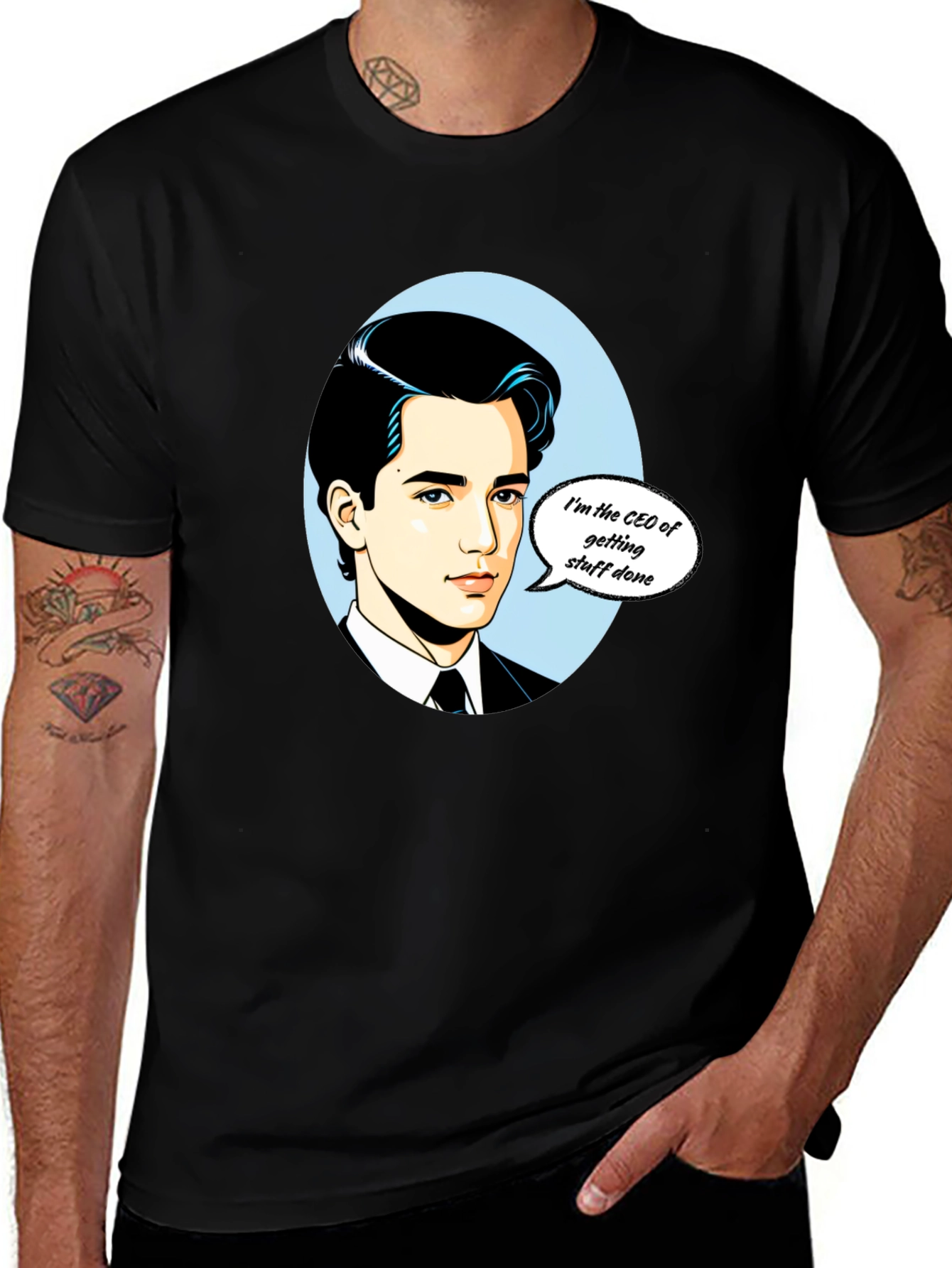 CEO Getting Stuff Done T-Shirt - Black Graphic Tee