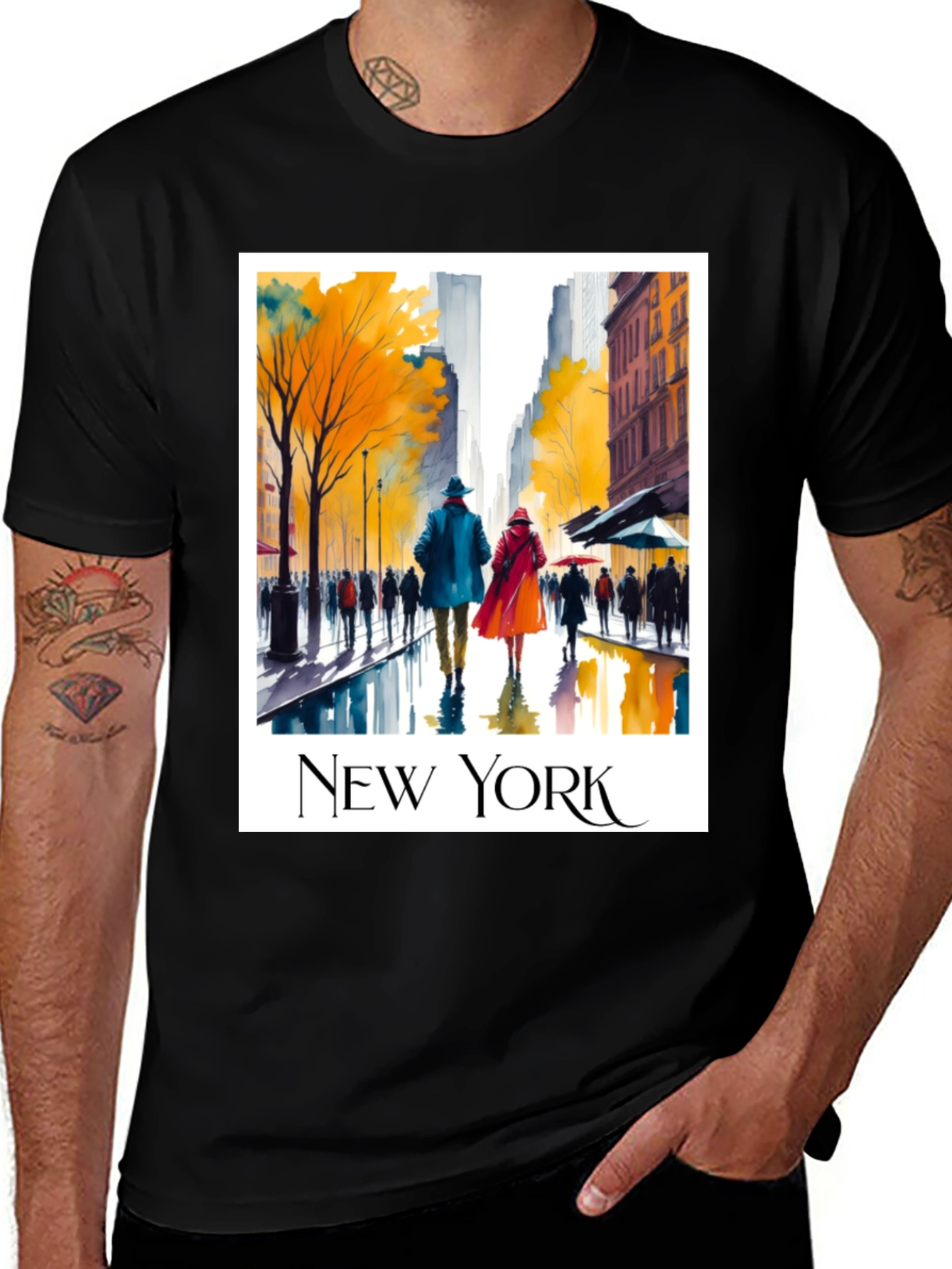 Variant 23 of New York Cityscape Graphic Tee