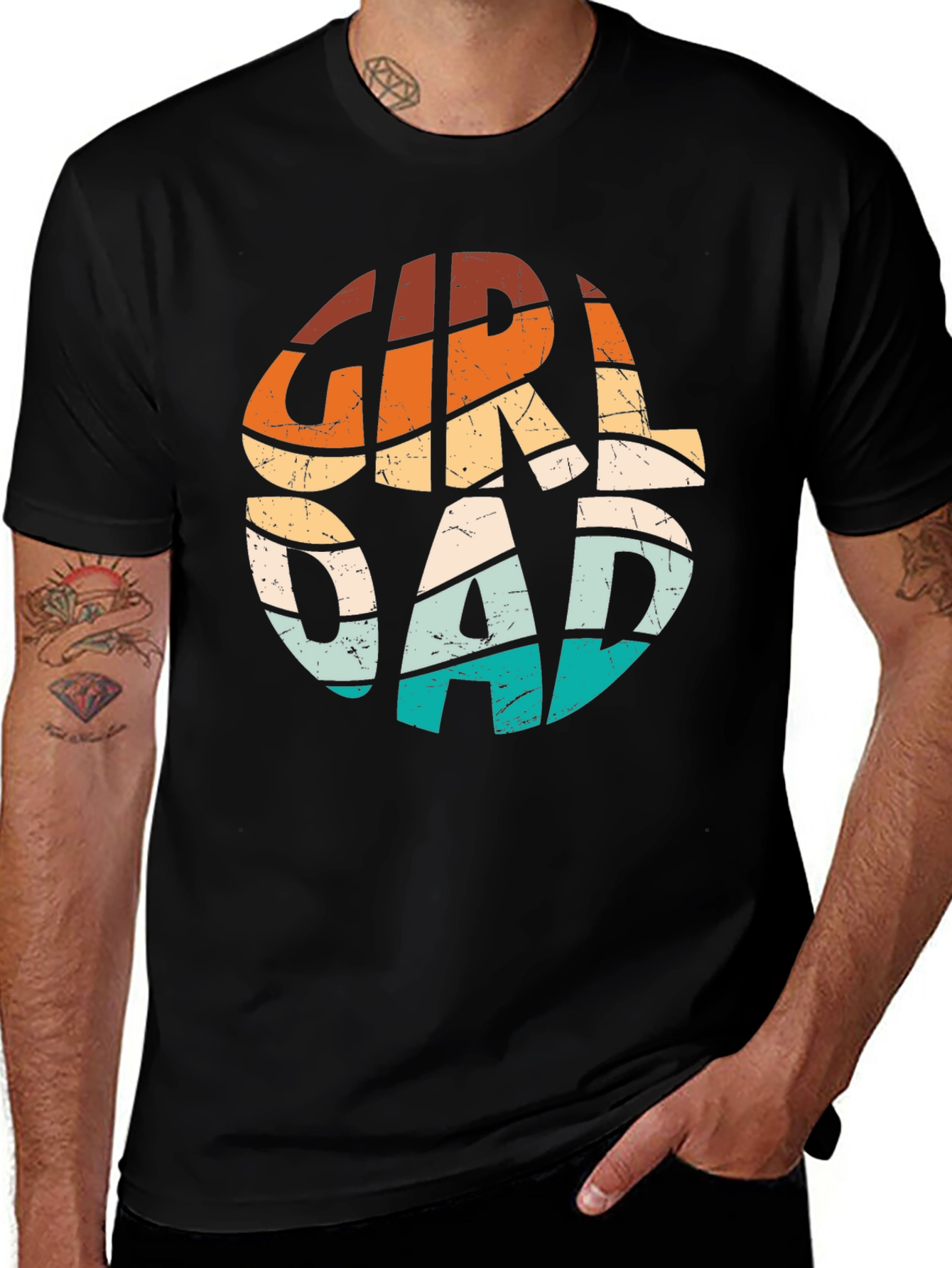 Girl Dad Retro T-Shirt