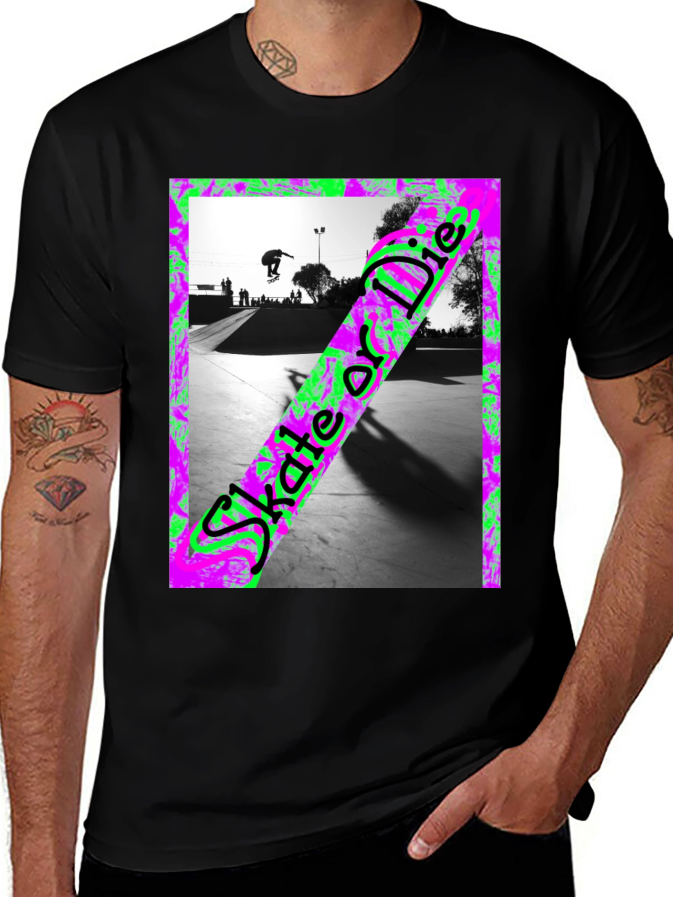 Variant 14 of Skate or Die Graphic T-Shirt