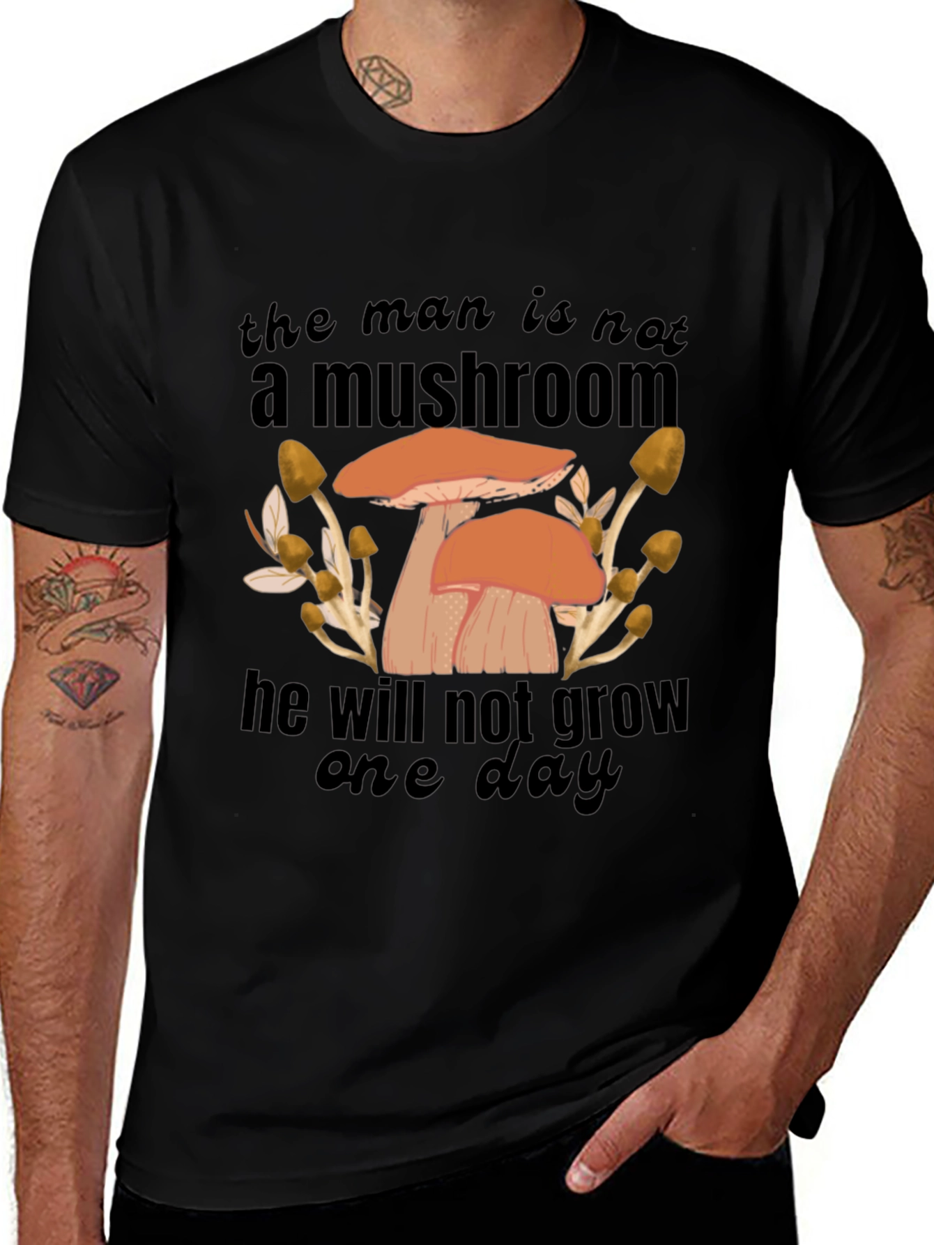 Variant 8 of Mushroom Humor Graphic T-Shirt
