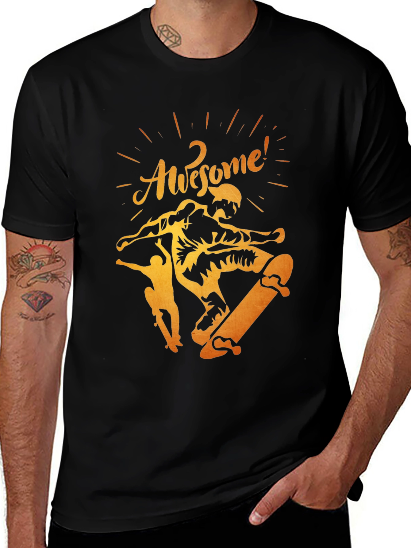 Variant 7 of Awesome Skateboarder Graphic Tee