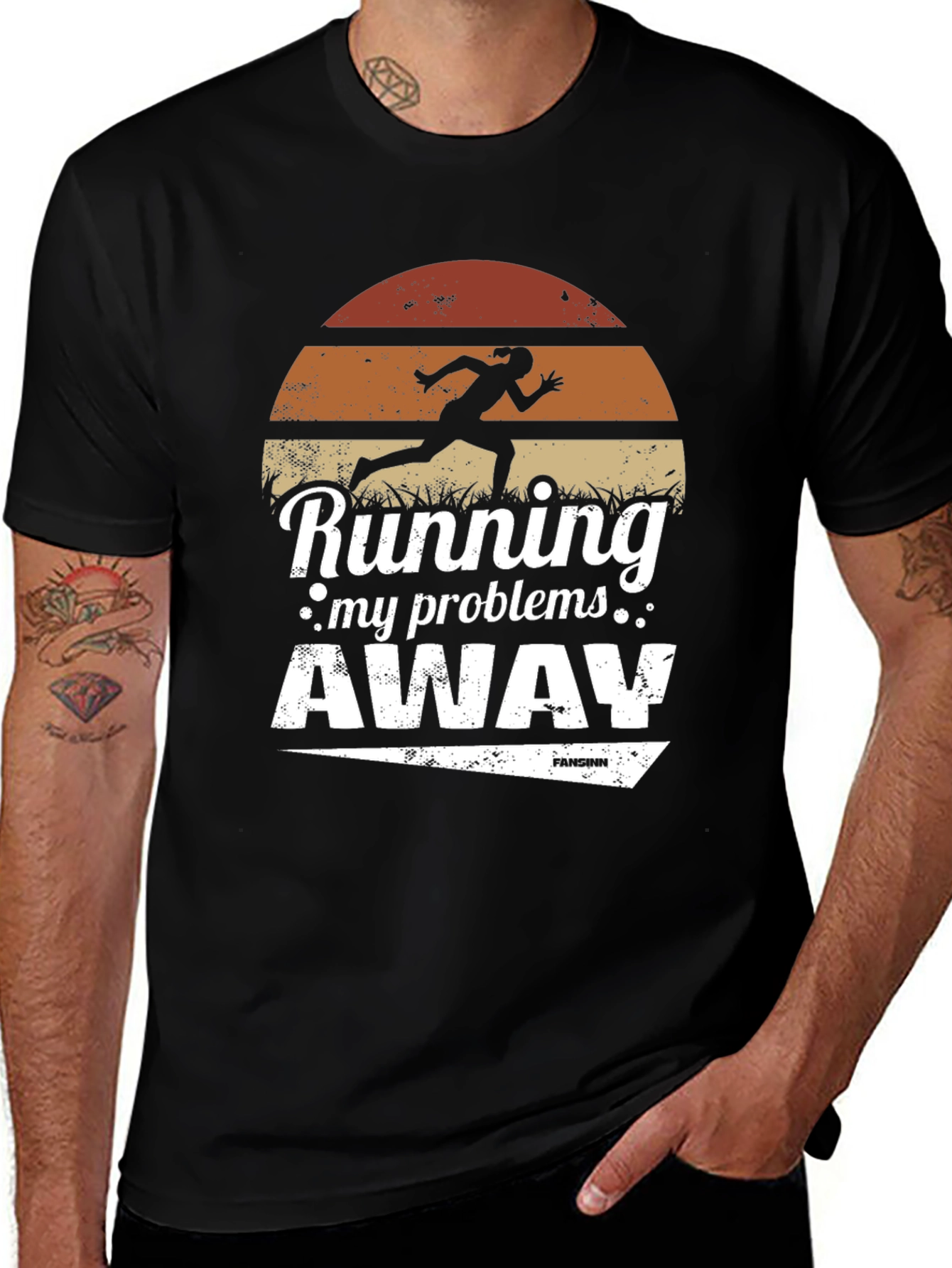 Variant 9 of Running My Problems Away T-Shirt