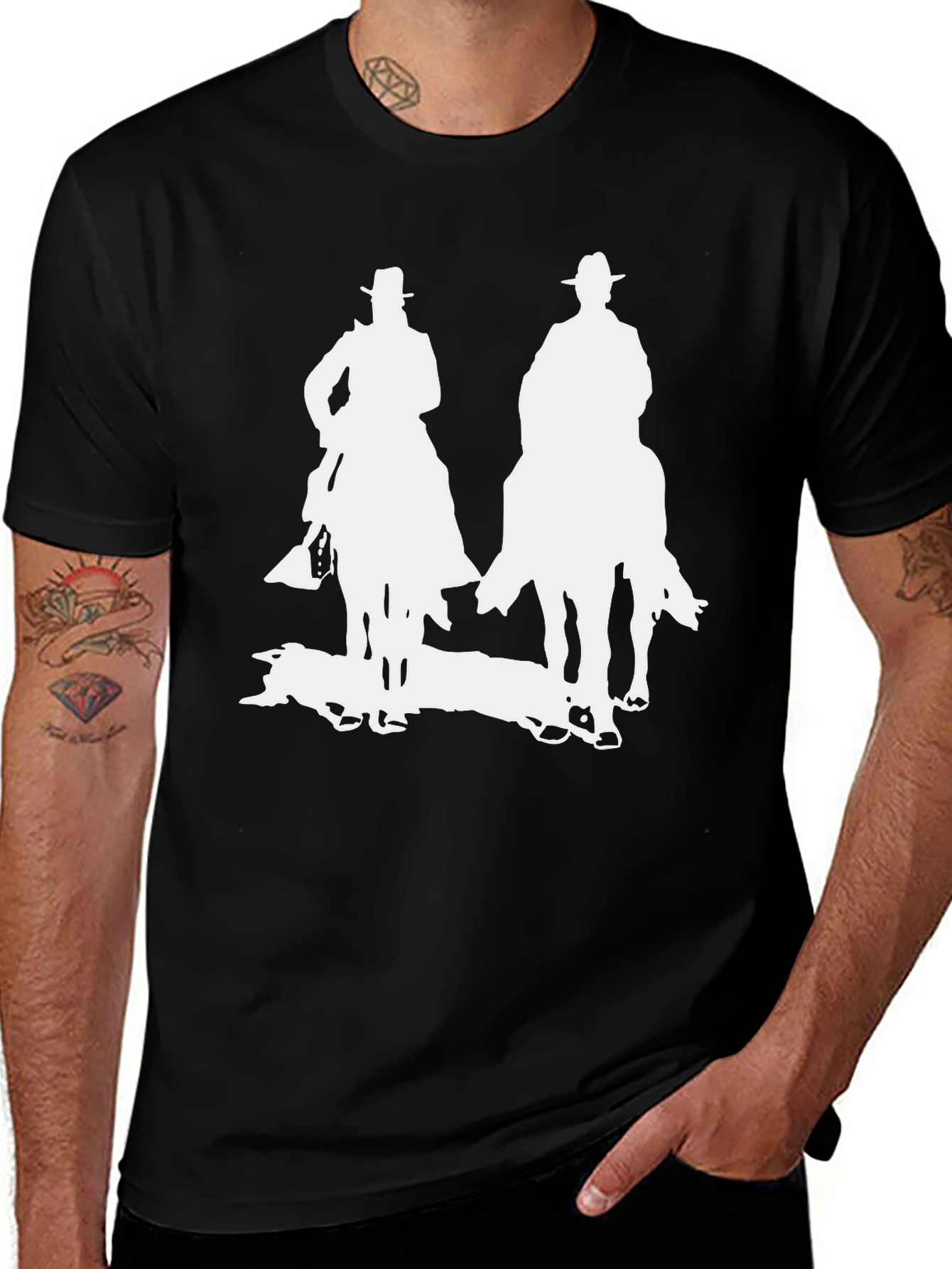 Variant 26 of Cowboy Silhouette Graphic T-Shirt