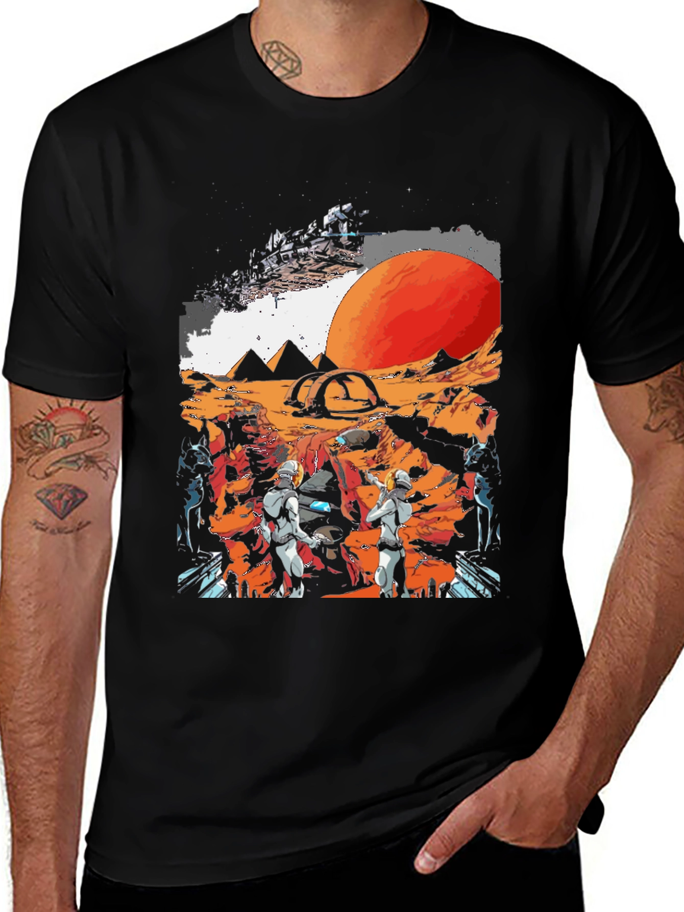 Sci-Fi Martian Adventure Graphic Tee