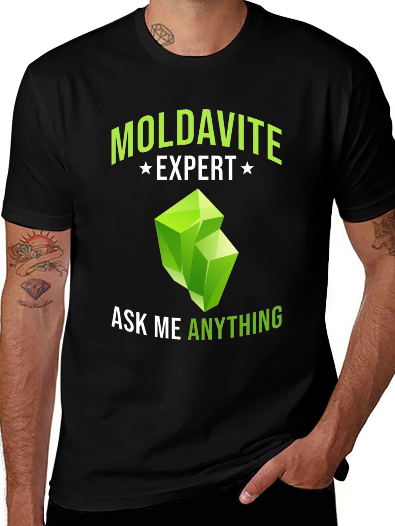 Variant 14 of Moldavite Expert T-Shirt - Ask Me Anything