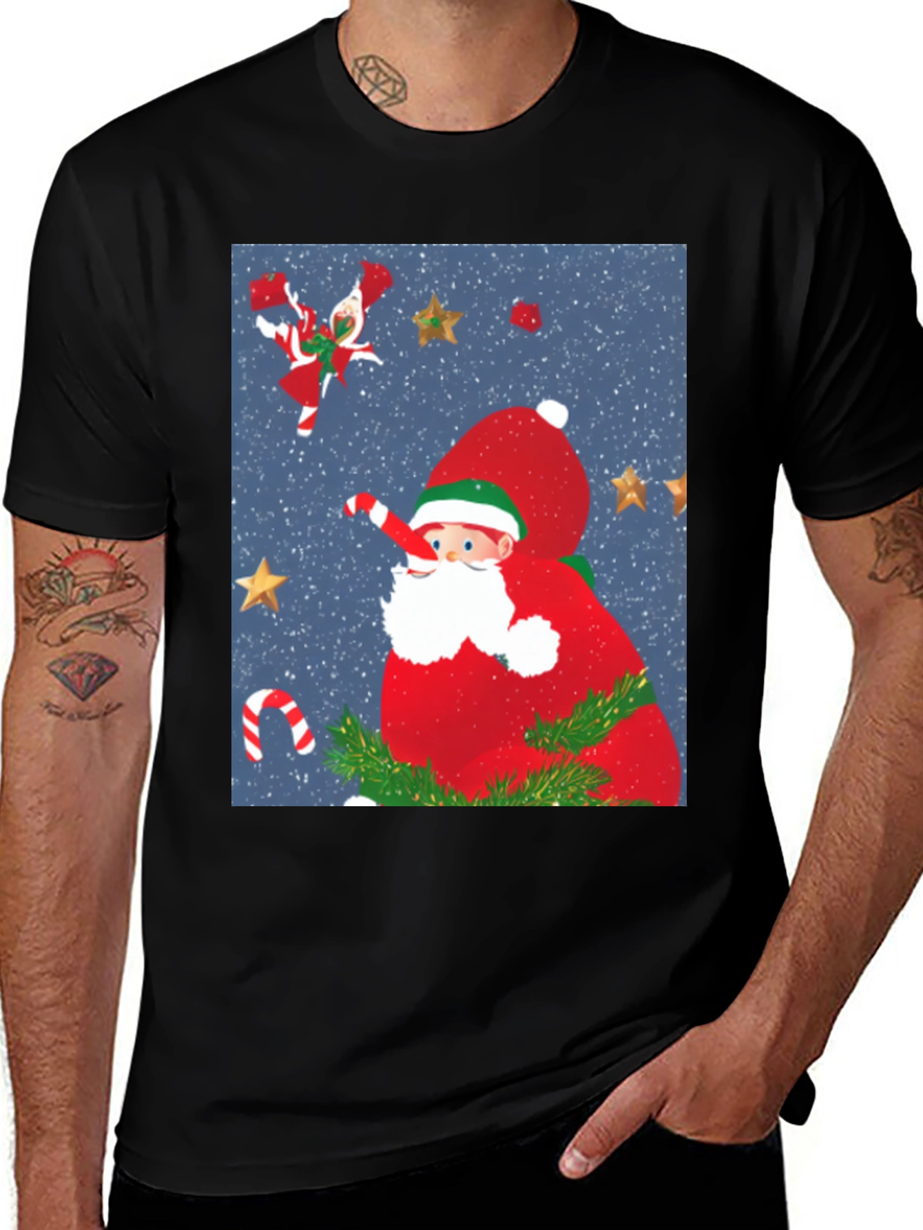 Festive Santa Christmas T-Shirt