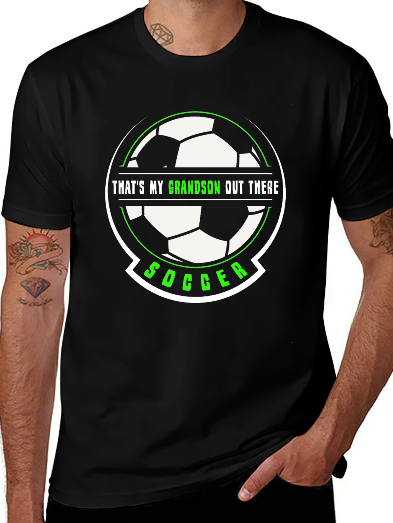 Variant 14 of That's My Grandson Out There Soccer T-Shirt