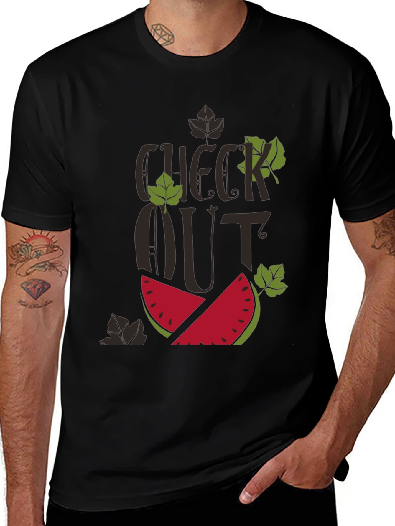 Variant 5 of Check Out Watermelon Graphic T-Shirt