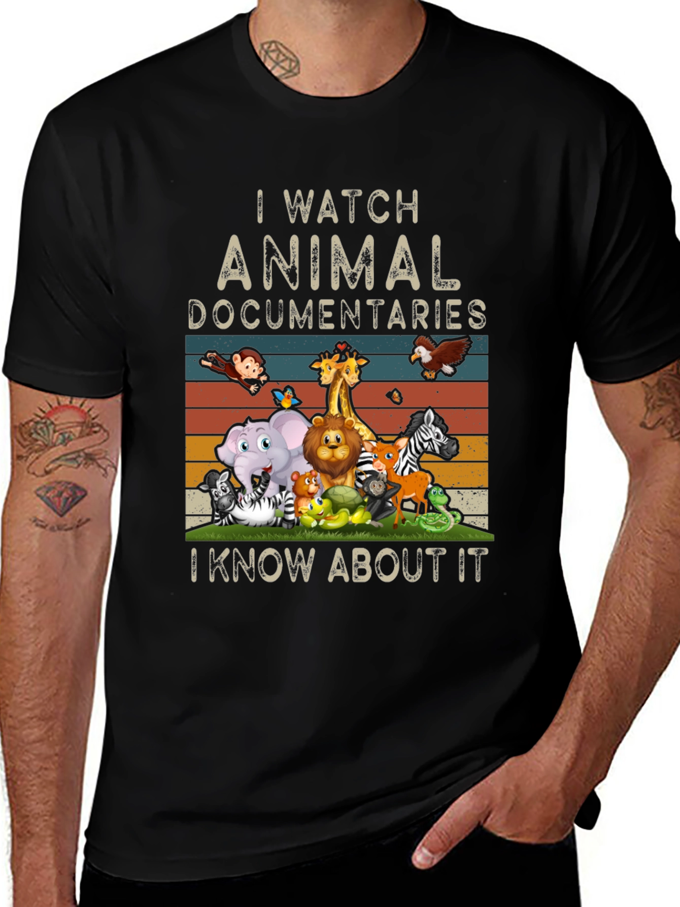 Variant 16 of Animal Documentaries T-Shirt