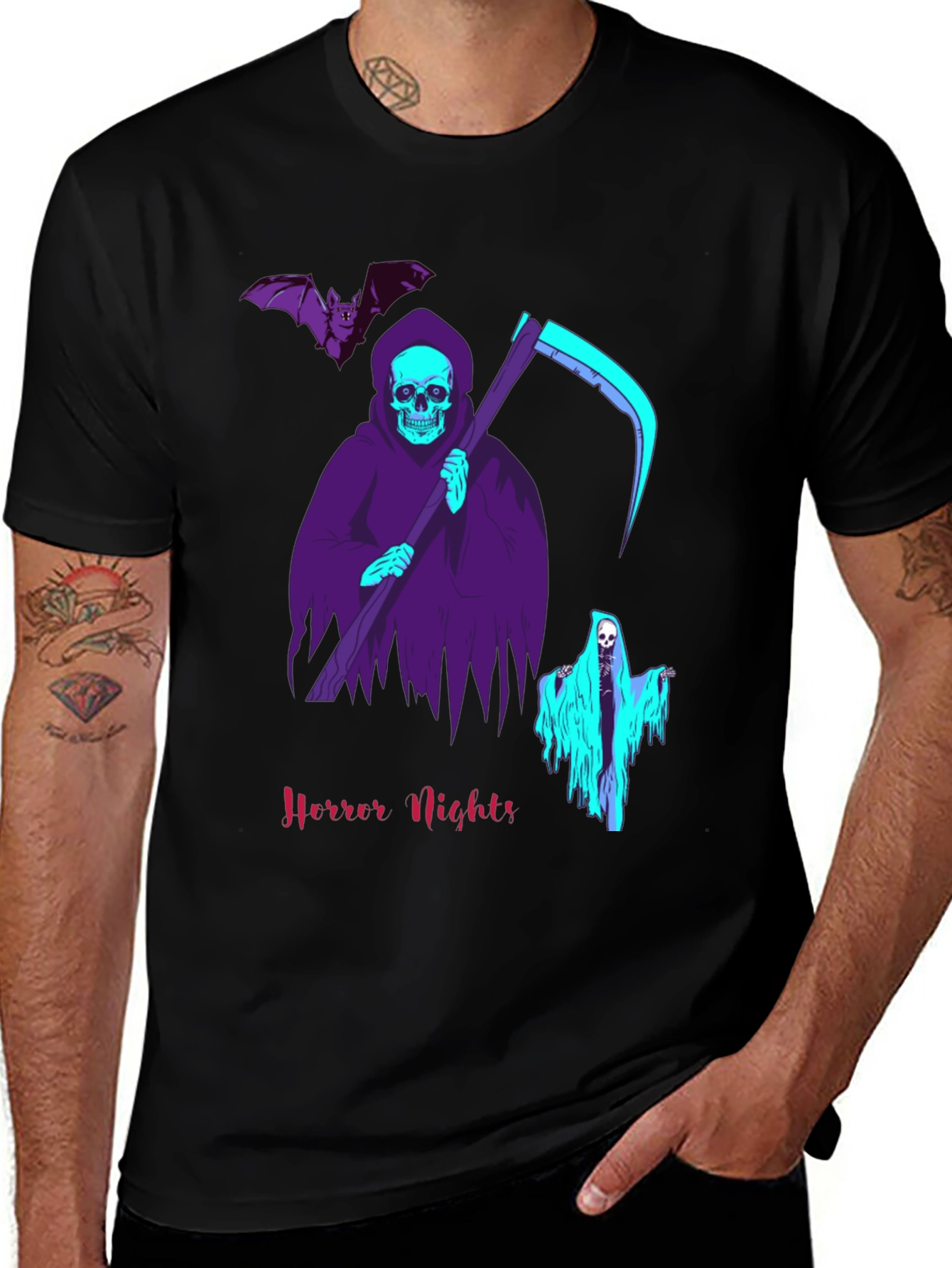Spooky Halloween T-Shirt - Grim Reaper Horror Nights