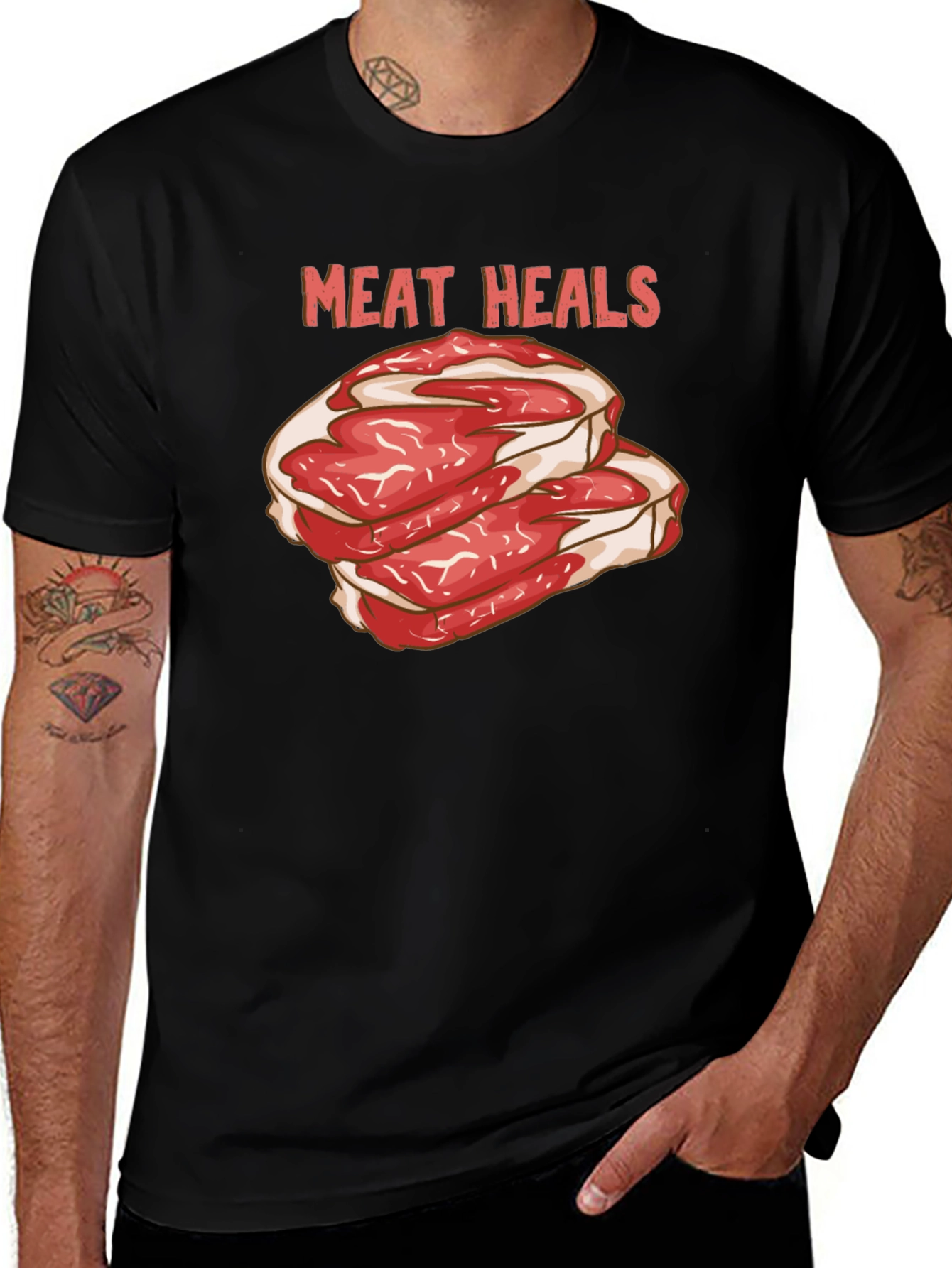Variant 8 of Meat Heals Graphic T-Shirt