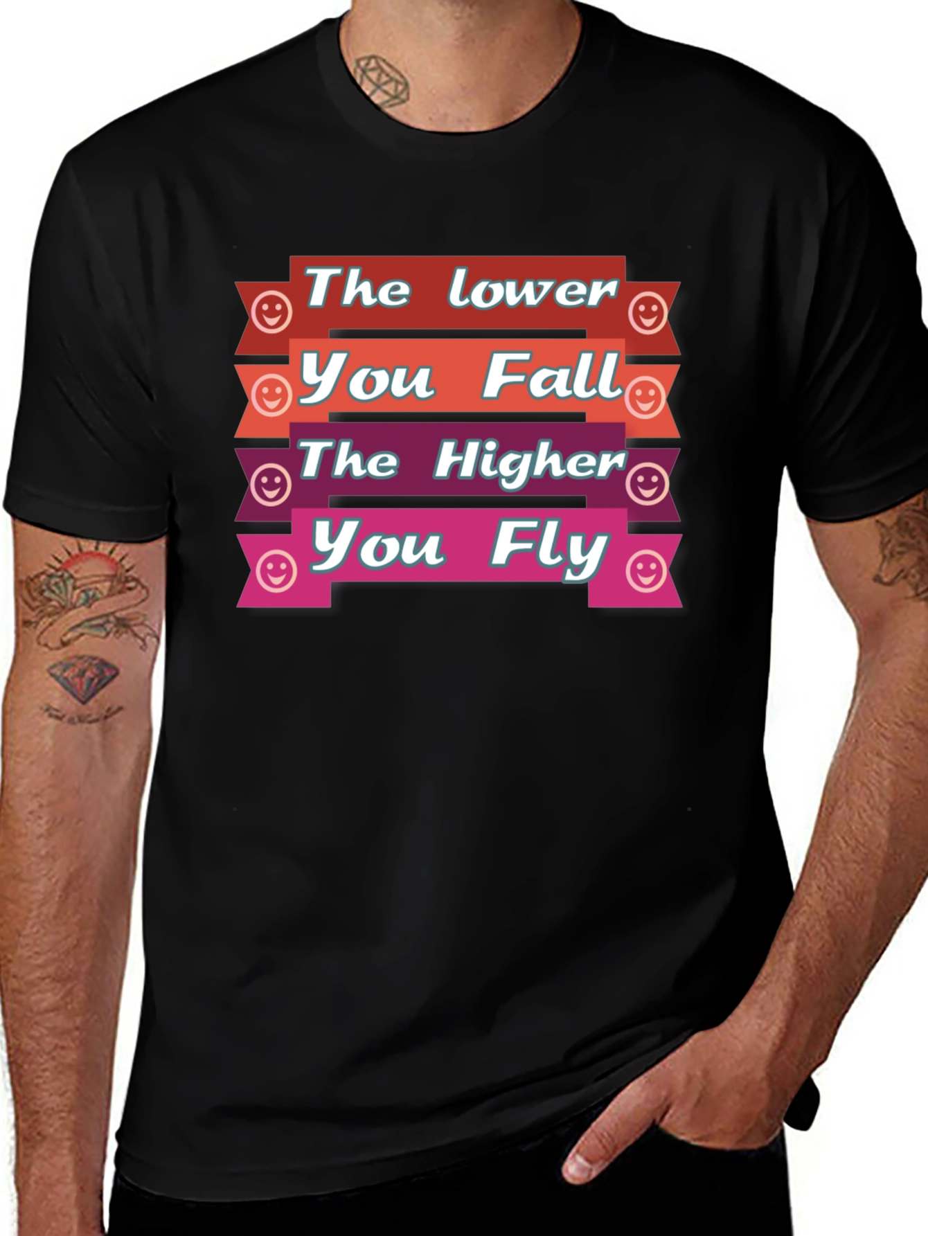 Variant 30 of Motivational Graphic Tee - Rise Above