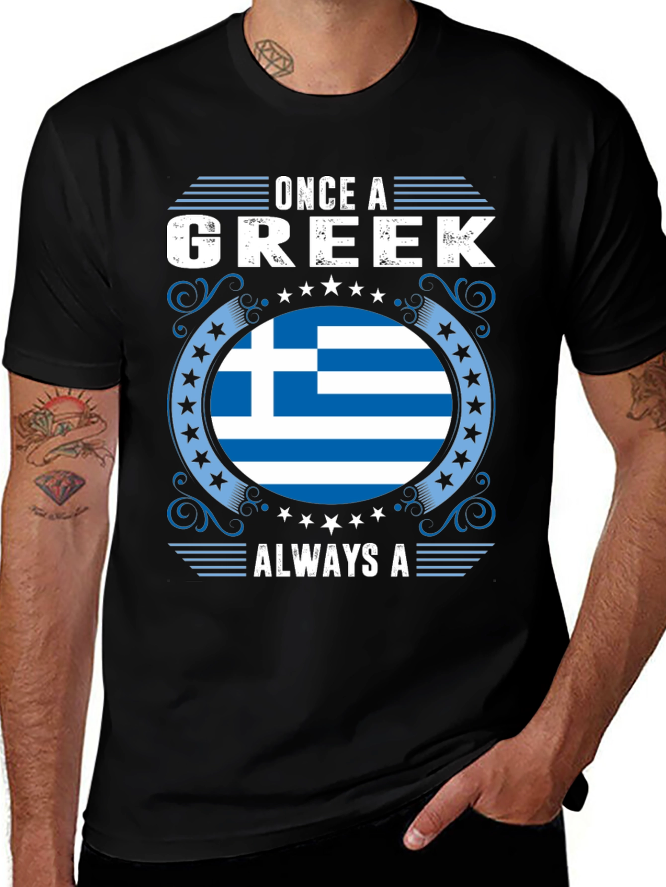 Variant 25 of Once A Greek Always A T-Shirt