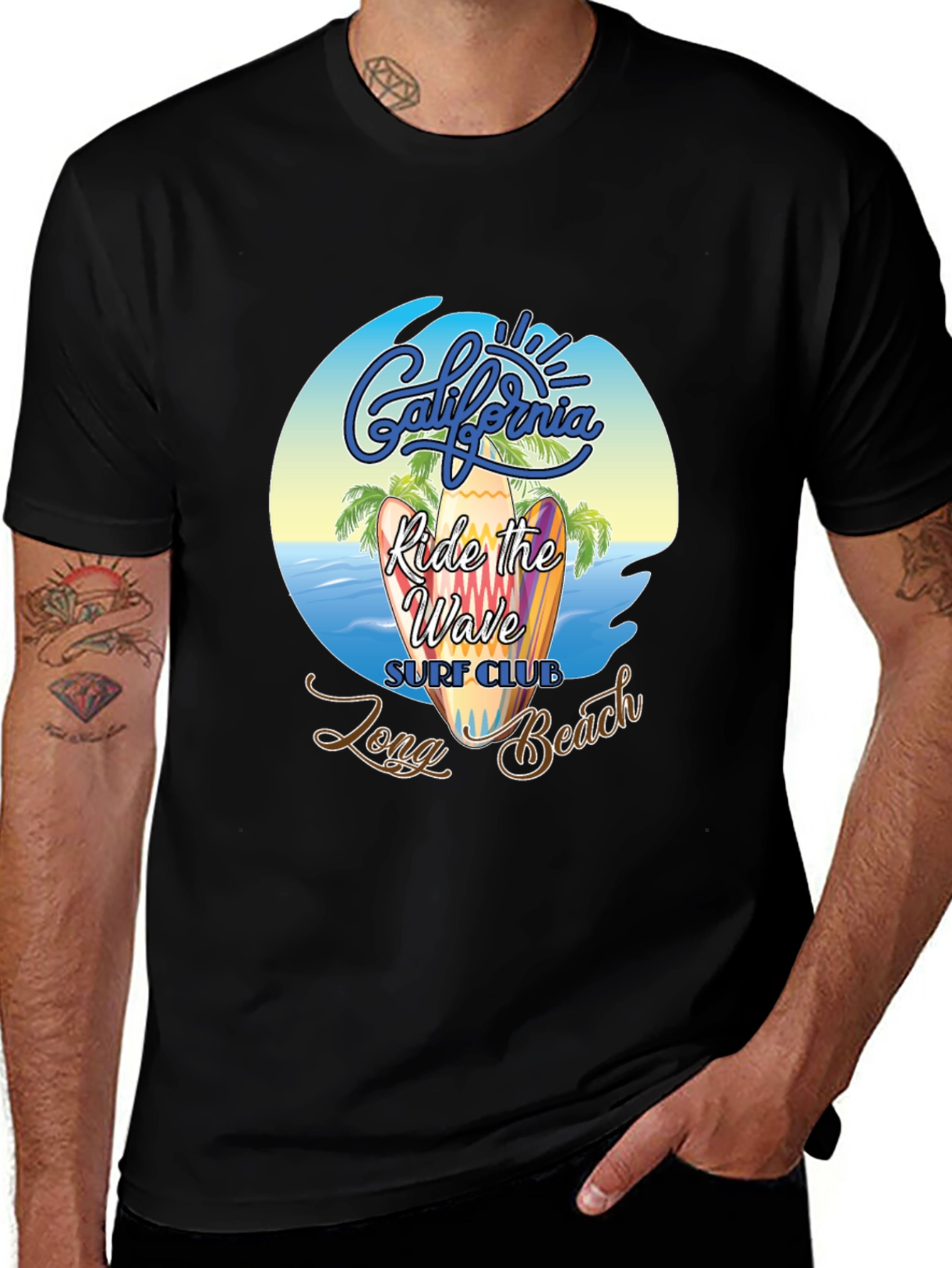 California Surf Club Black T-Shirt