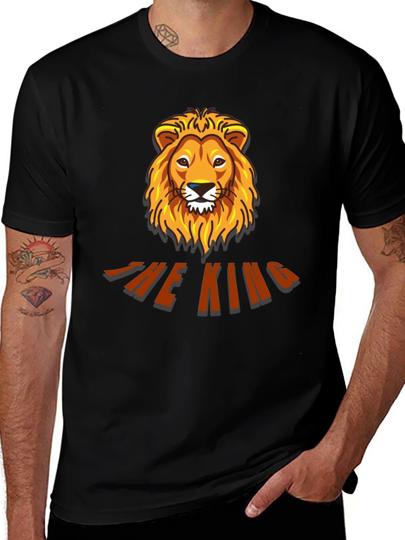 Variant 24 of The King Lion Graphic T-Shirt - Stylish Men's Tee