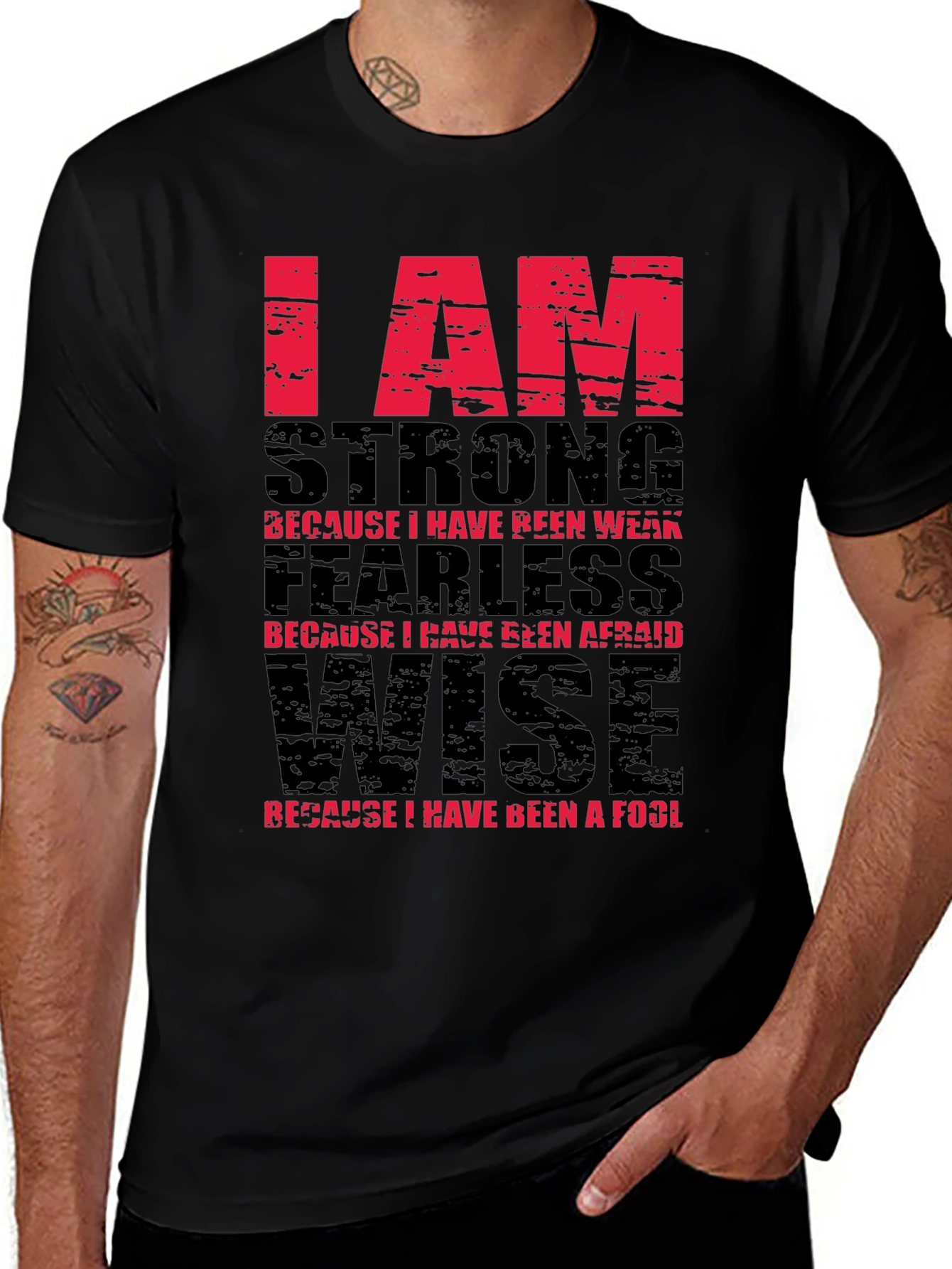 Variant 2 of I Am Strong Motivational T-Shirt