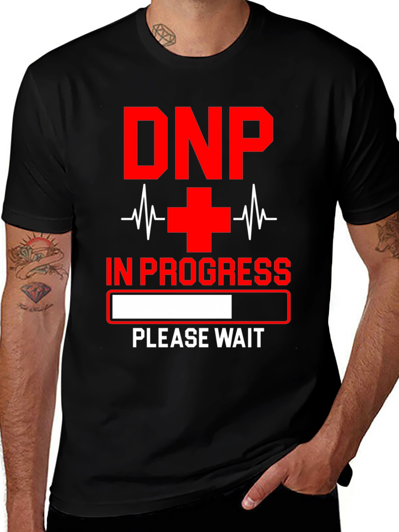 Variant 27 of DNP In Progress Funny Nurse T-Shirt