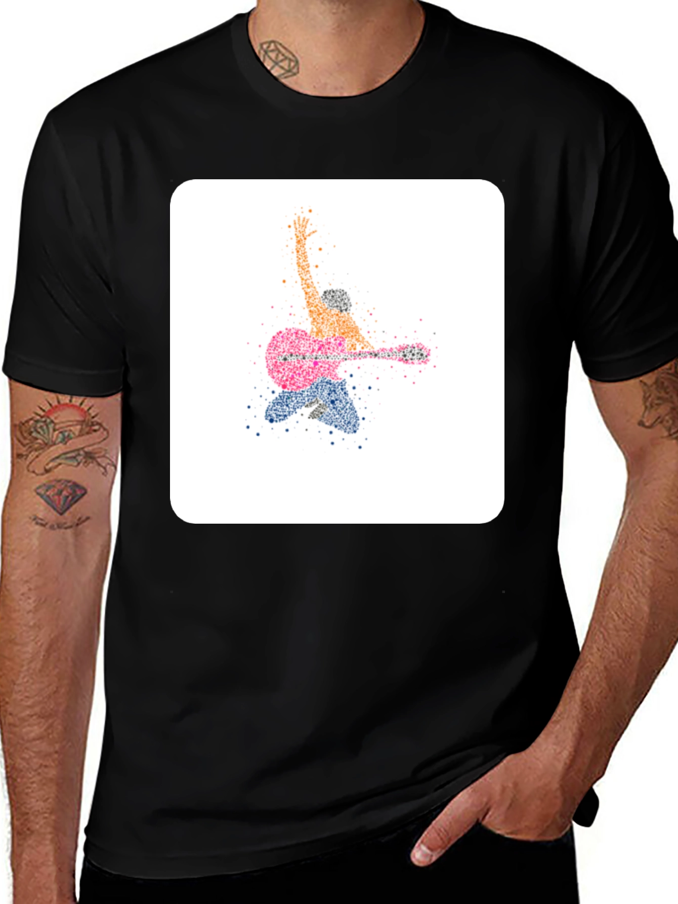 Variant 29 of Guitar Player Graphic Tee