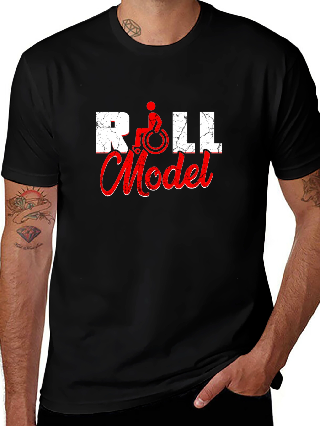 Roll Model T-Shirt - Disability Awareness Tee