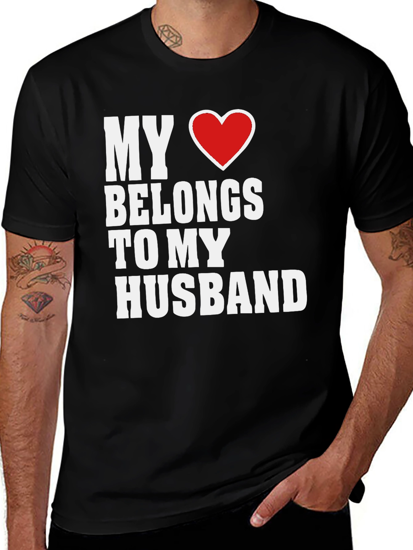 Variant 13 of My Heart Belongs to My Husband T-Shirt