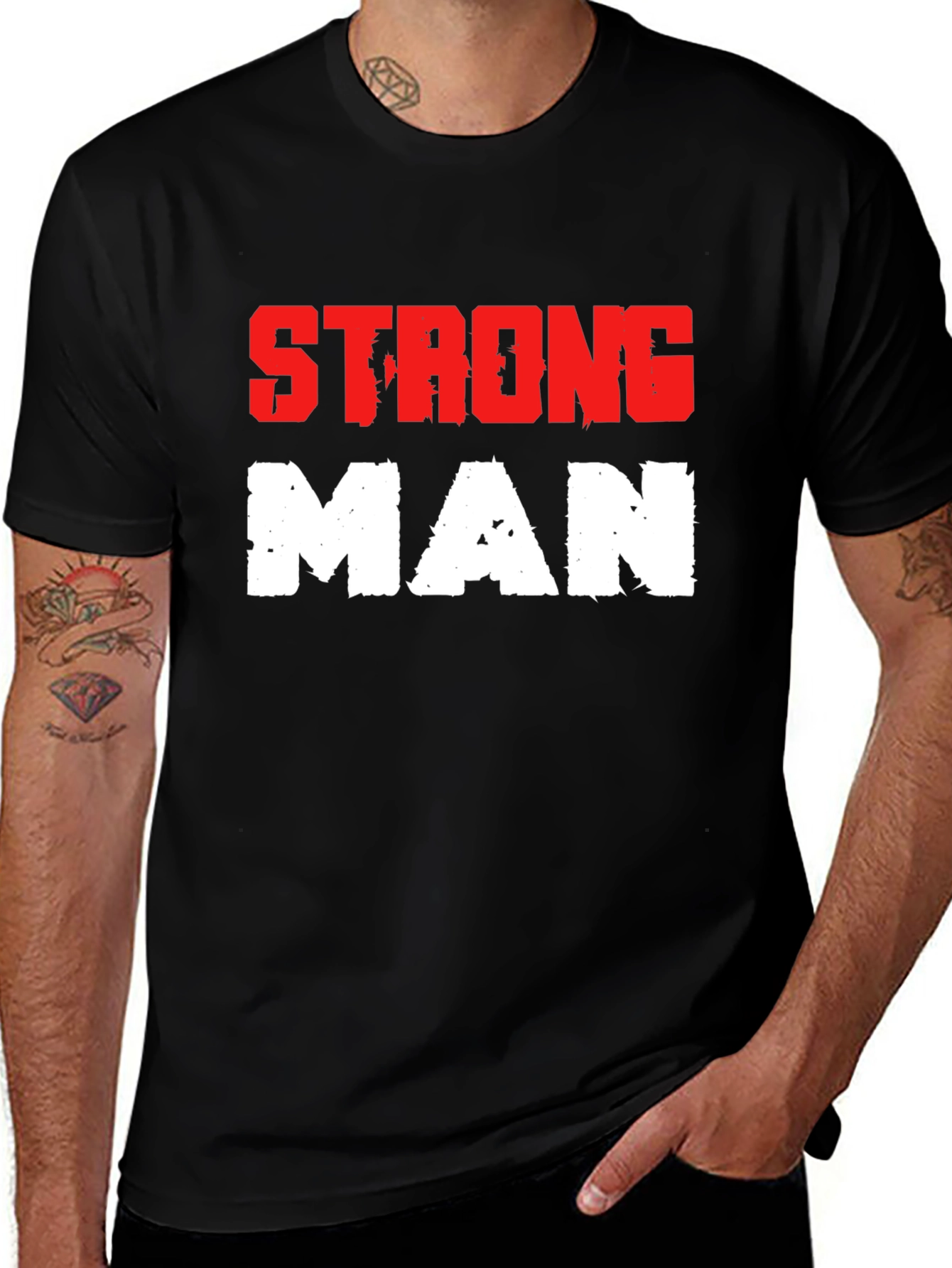Variant 29 of Strong Man Graphic Tee - Bold Design, Comfortable Fit