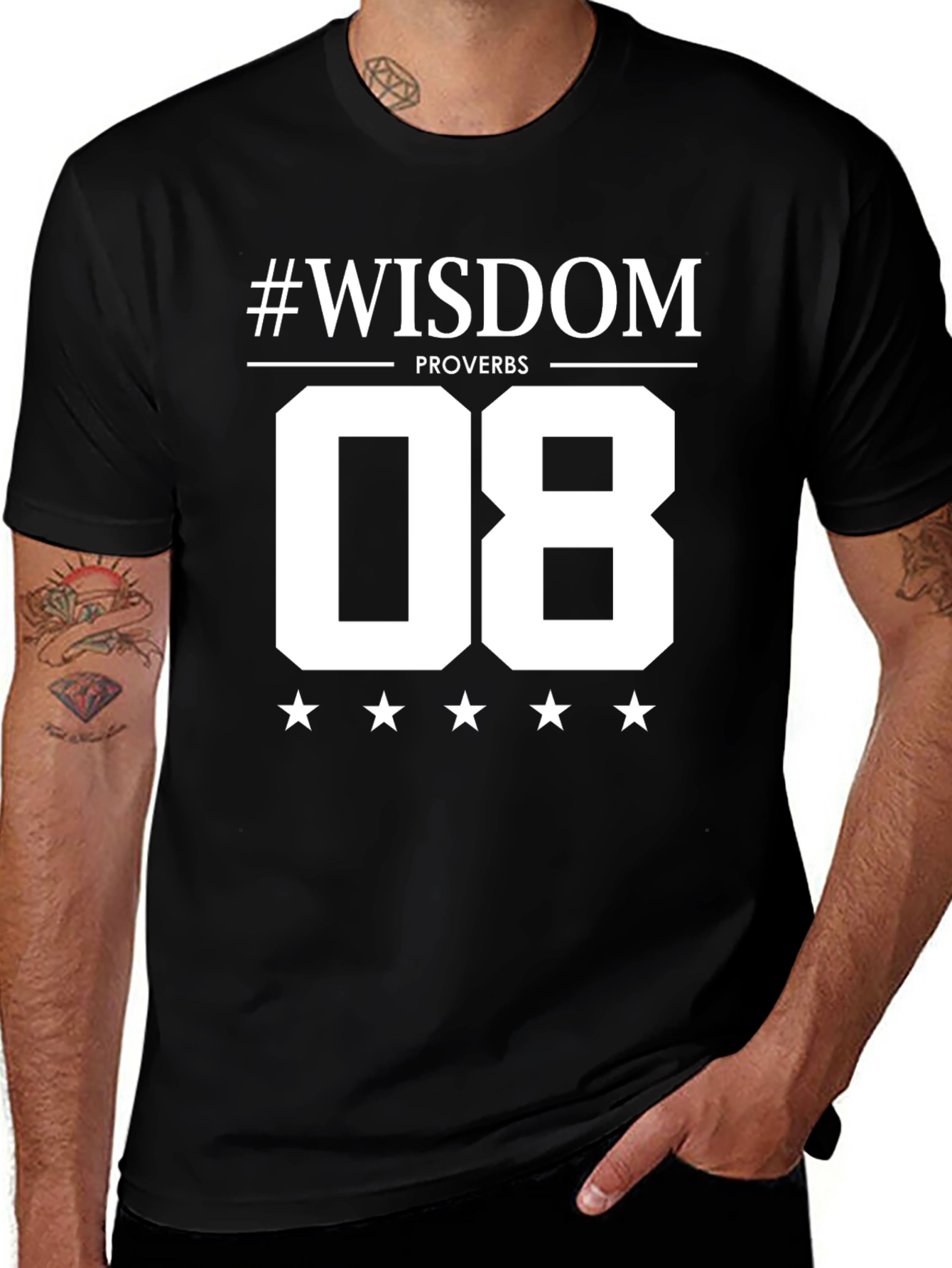 Variant 4 of Wisdom Proverbs 08 Graphic T-Shirt - Stylish Unisex Tee