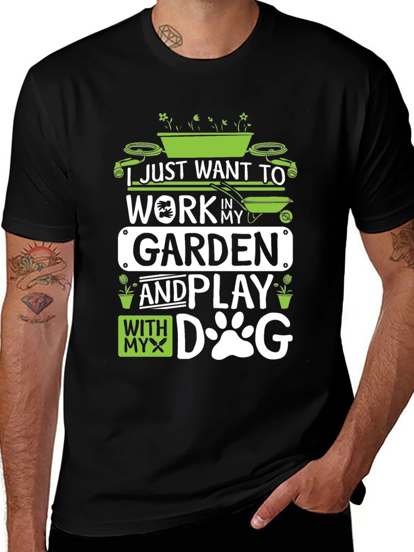Variant 3 of Gardening and Dog Lover T-Shirt