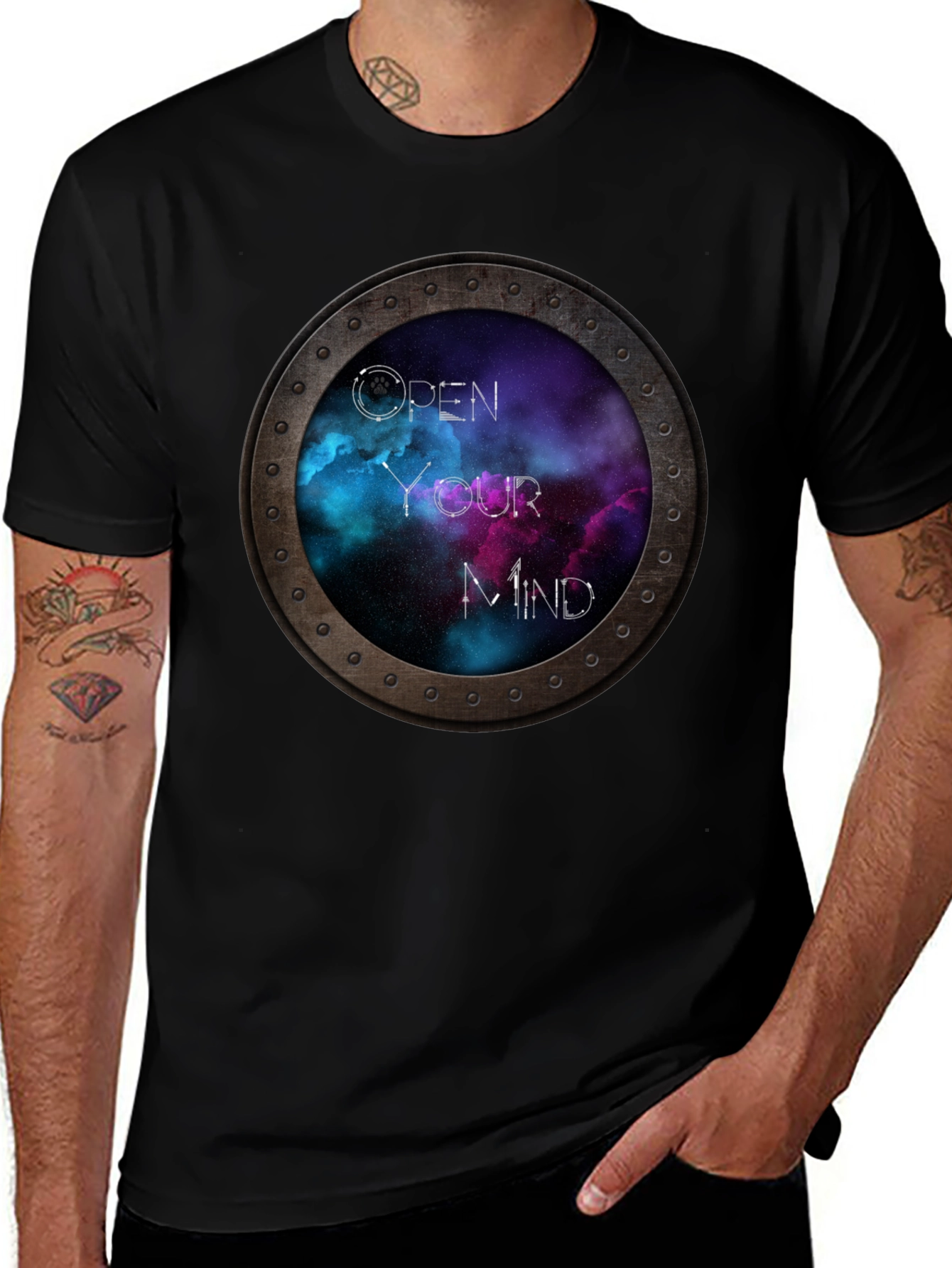 Open Your Mind Galaxy T-Shirt - Unique Space Tee