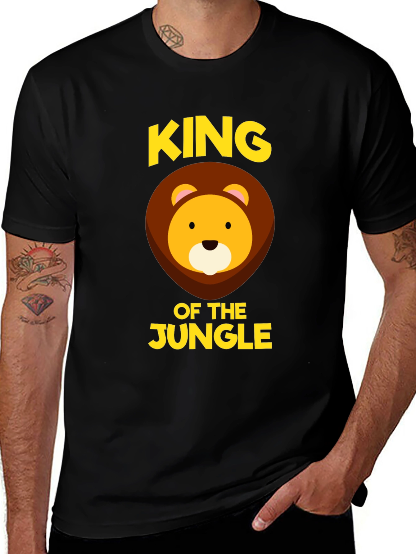 King of the Jungle T-Shirt - Cute Lion Graphic Tee